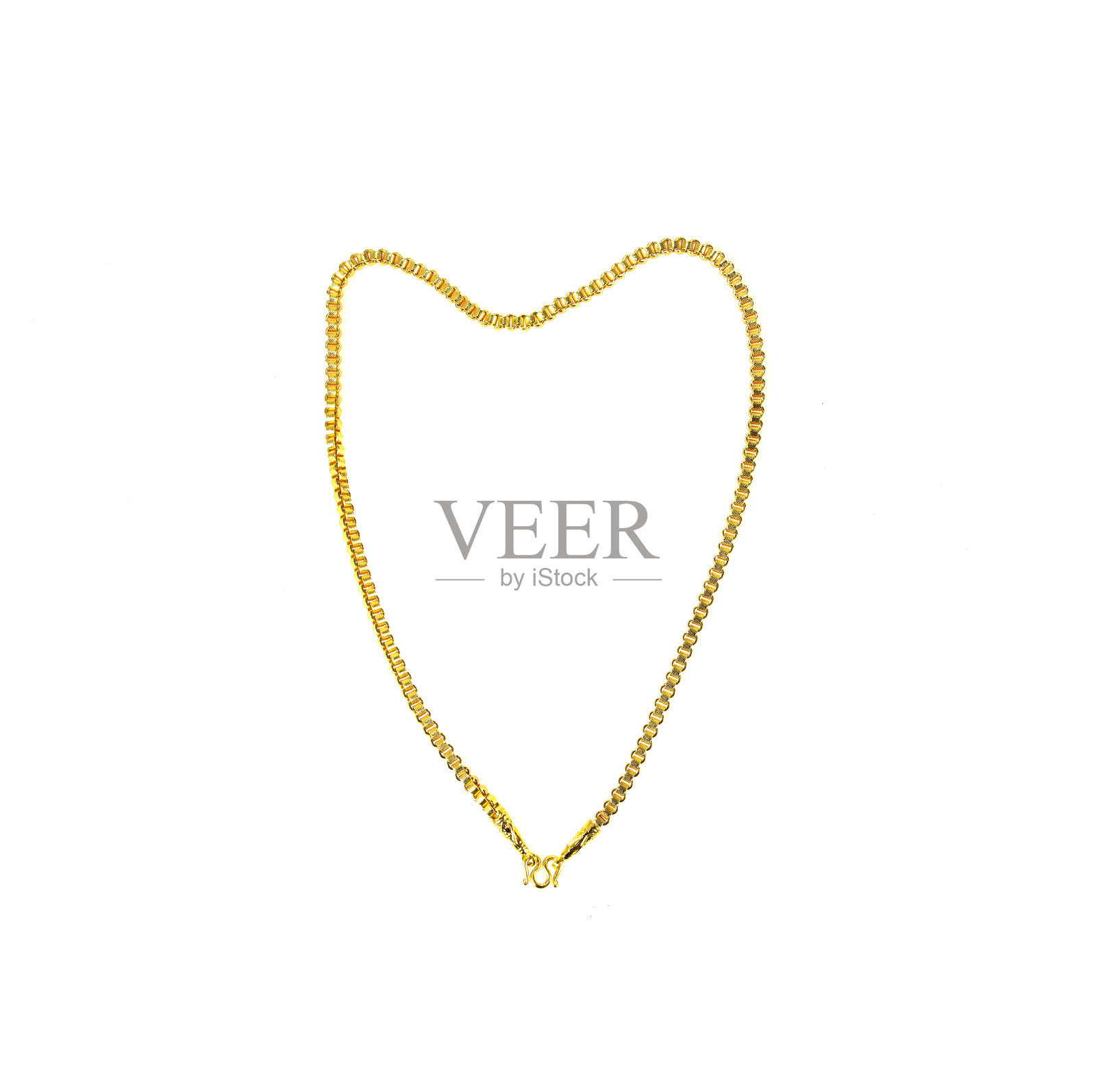 金项链孤立的白色背景照片摄影图片