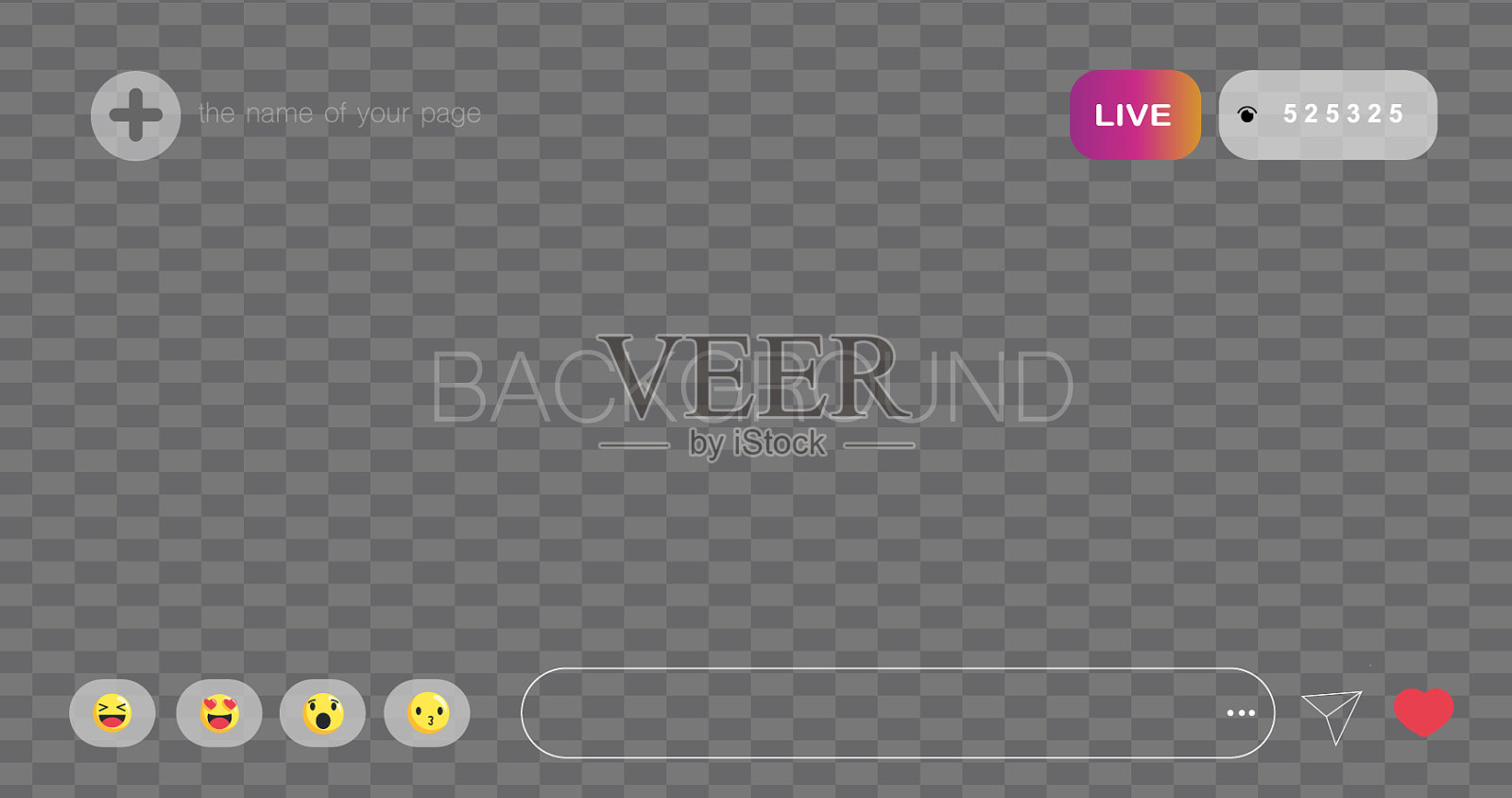 Mockup是直播流媒体模板插画图片素材