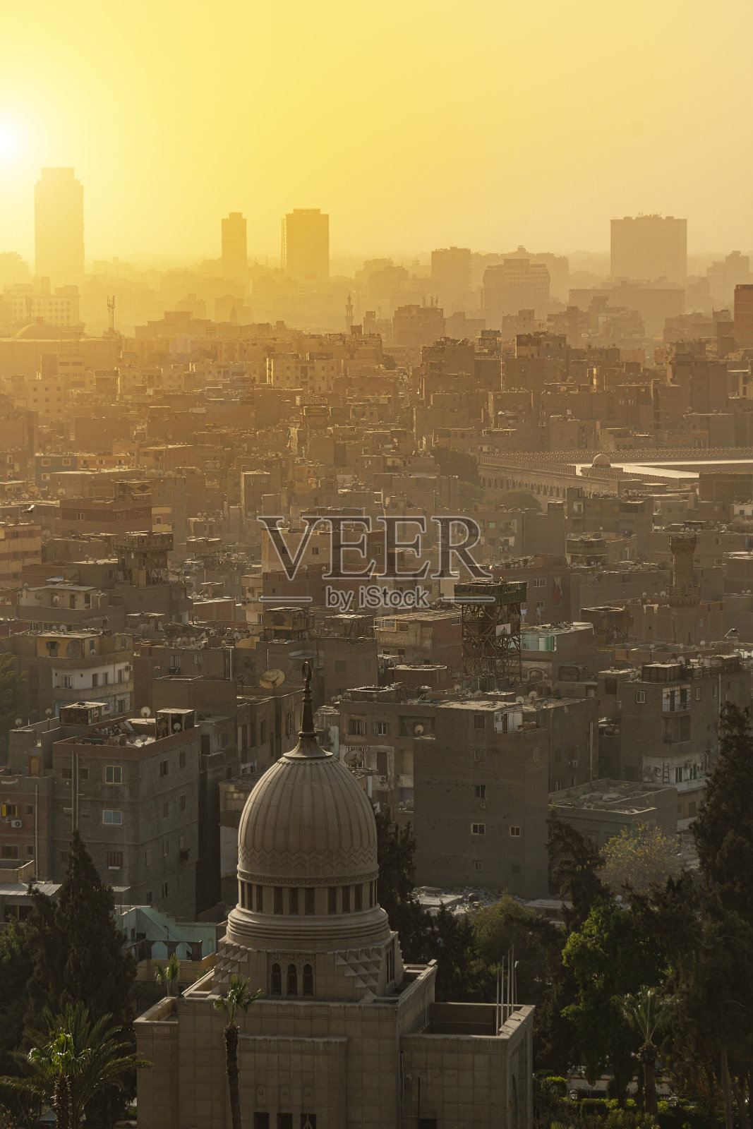 埃及开罗城市鸟瞰照片摄影图片