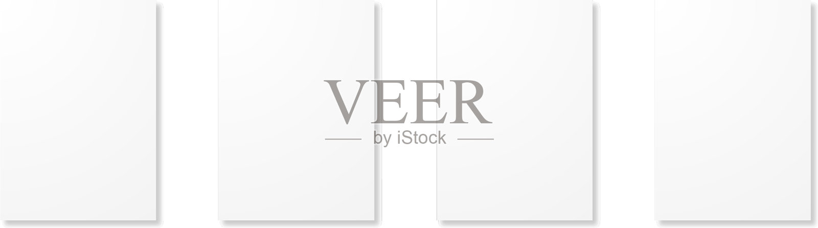 简单的横幅模板与阴影a4纸或插画图片素材