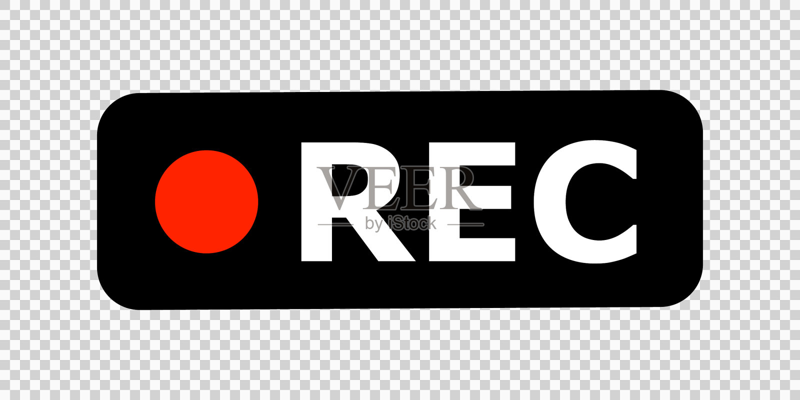 记录标志recc图标隔离元件上插画图片素材
