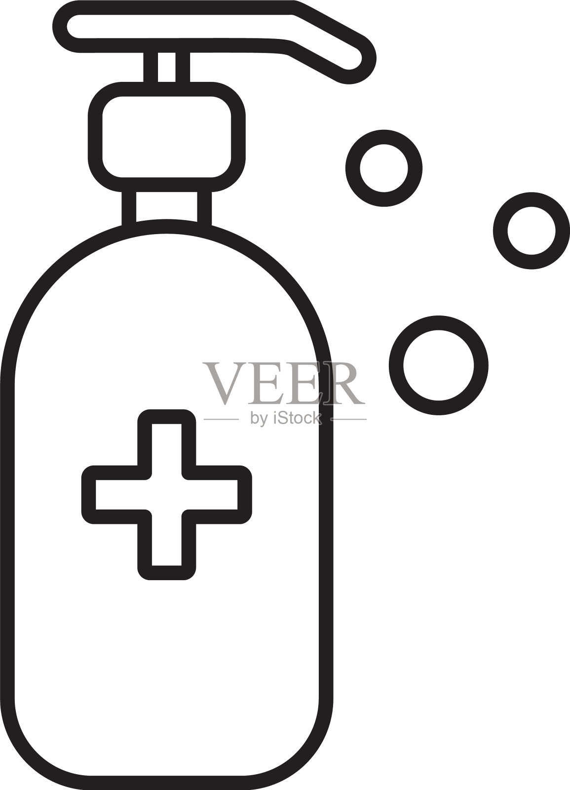 抗菌洗手液消毒凝胶插画图片素材