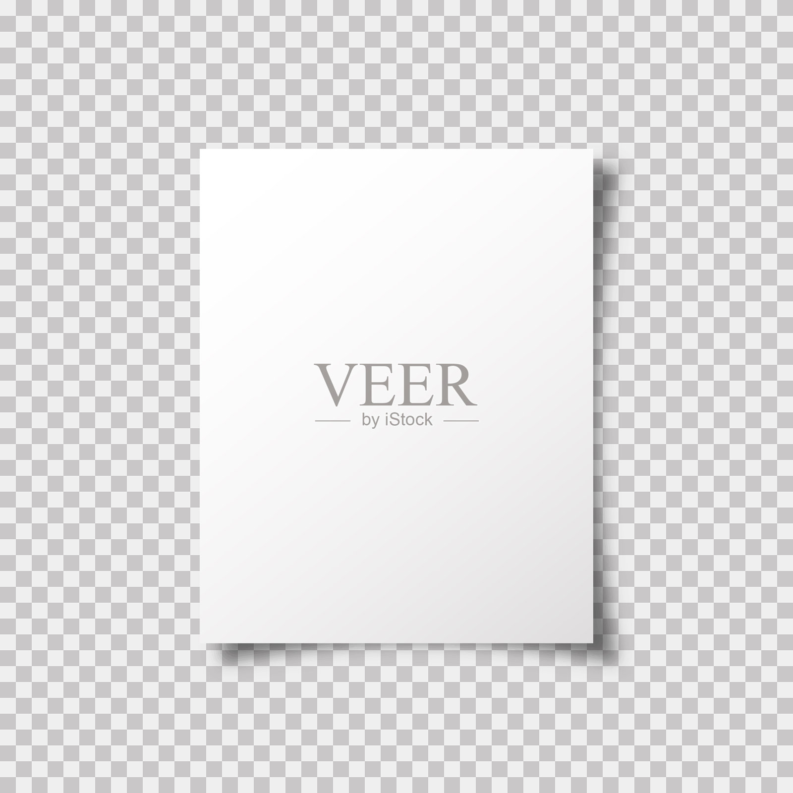 A4纸模型模板与阴影隔离设计模板素材