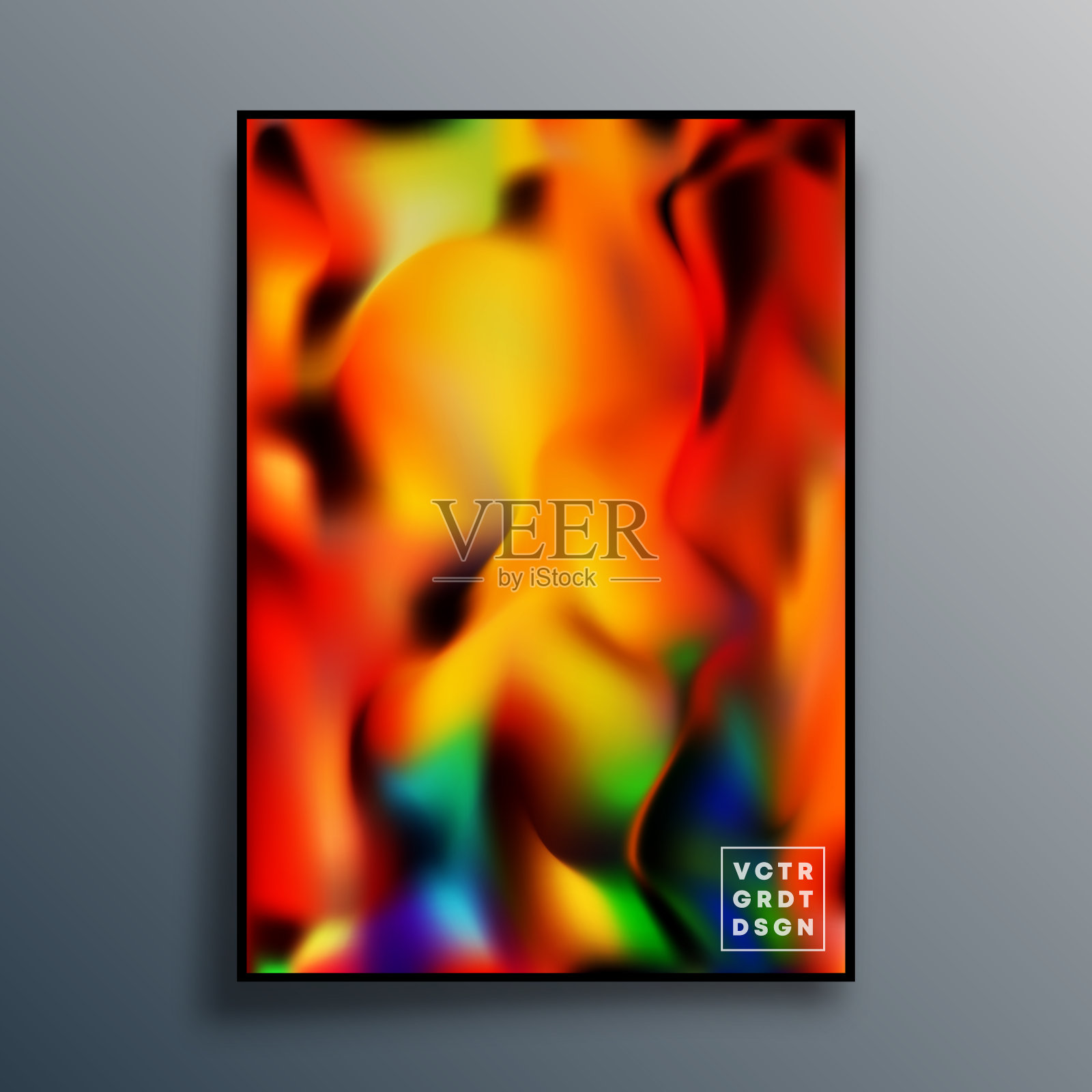 抽象渐变纹理设计的背景，海报，传单，小册子封面，或其他印刷产品。矢量图插画图片素材