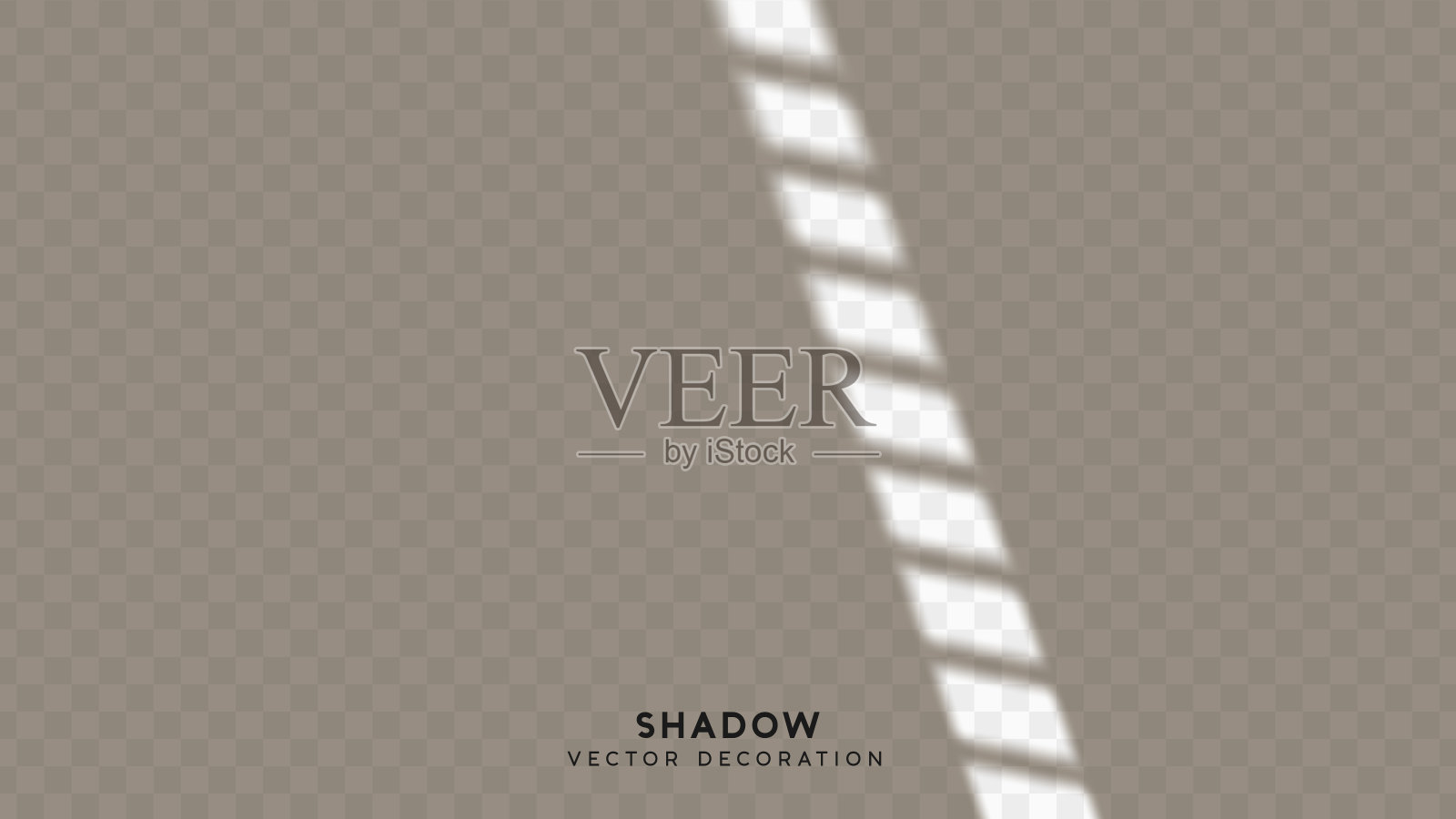 阴影覆盖。效果光透明阴影。营造逼真的反光效果的幻觉。覆盖添加场景照明到您的图像。矢量插图。插画图片素材