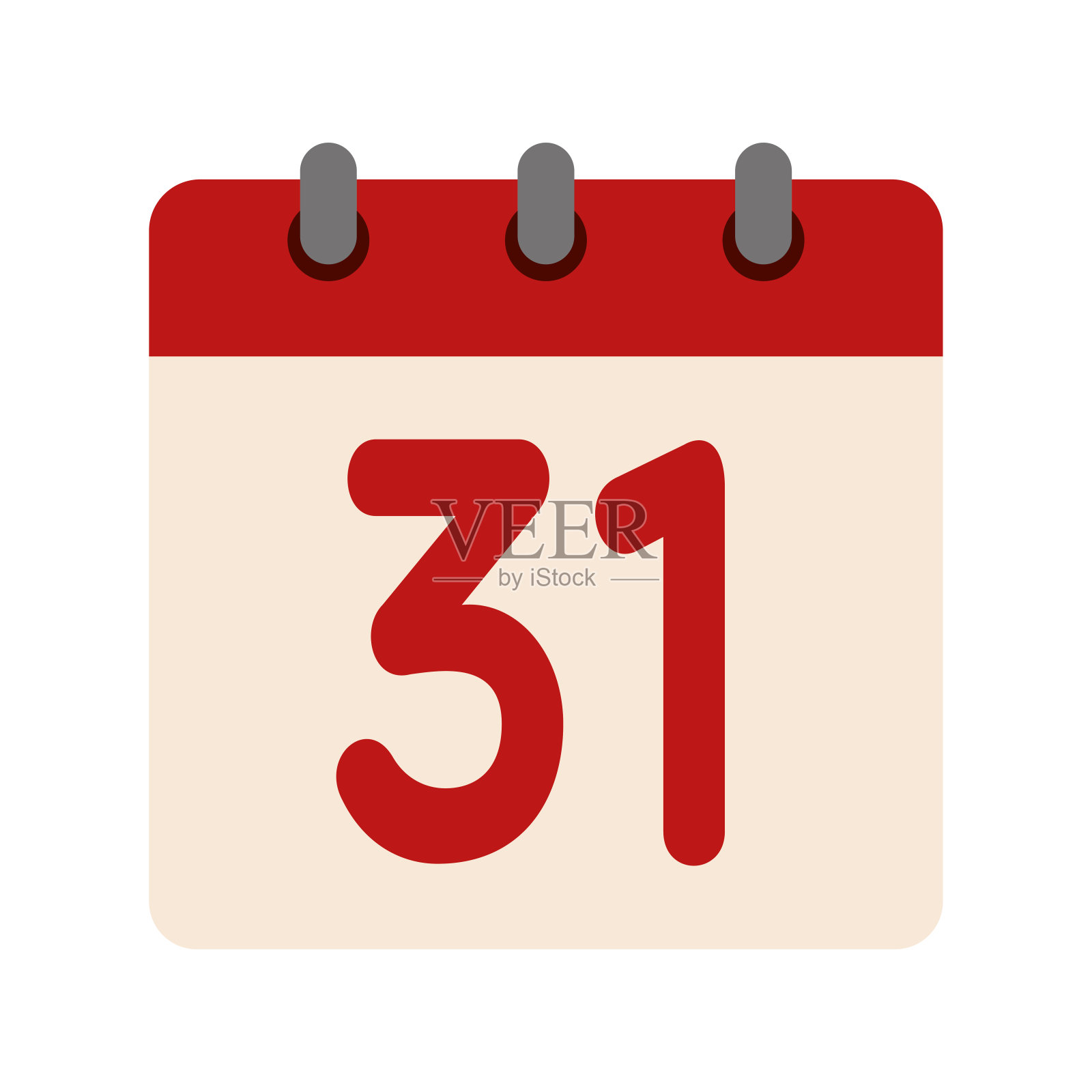 孤立的万圣节日历插画图片素材