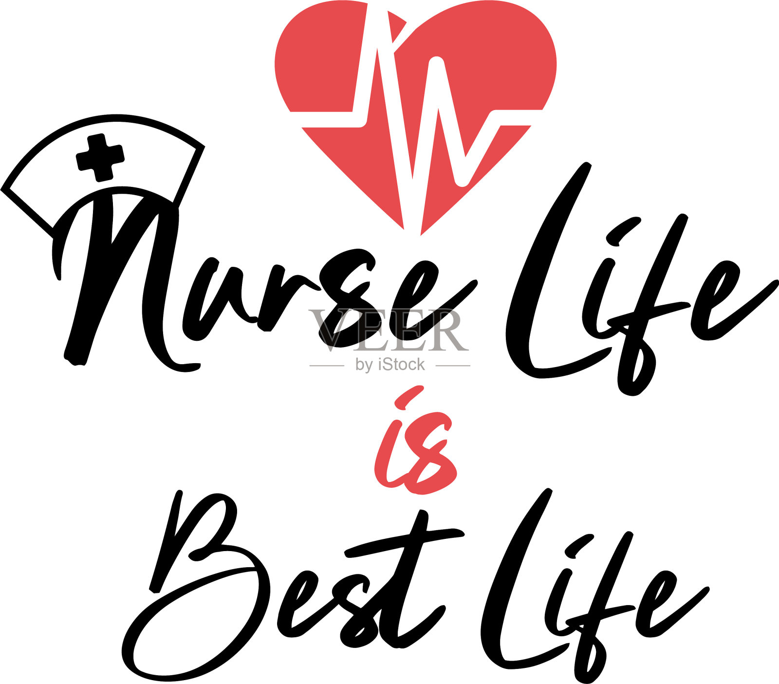 护士字母报价排版设计元素图片