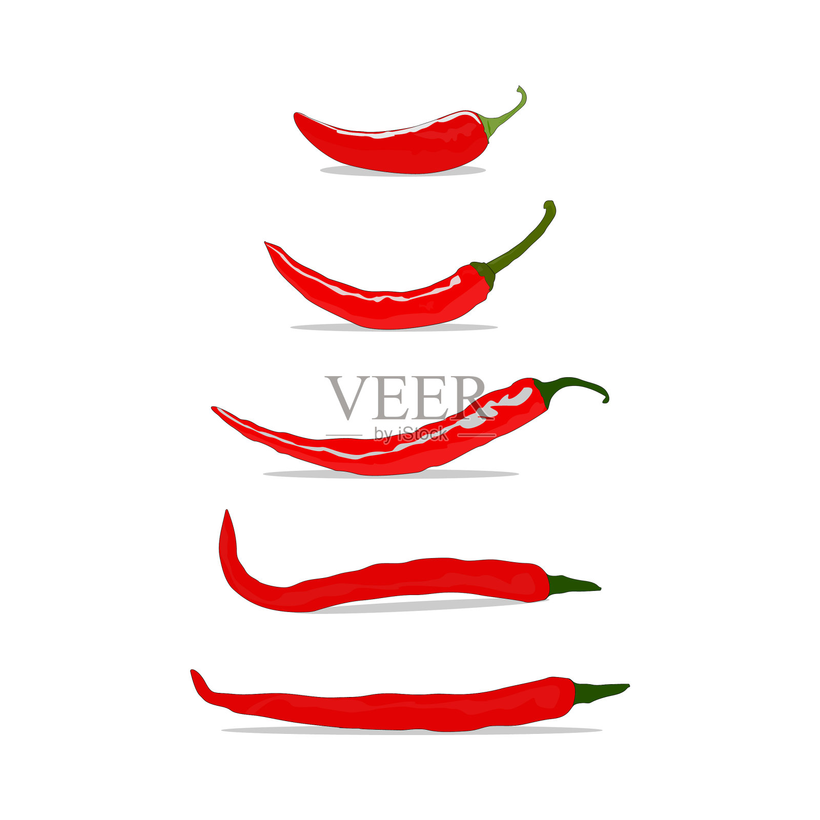 红辣椒插画图片素材