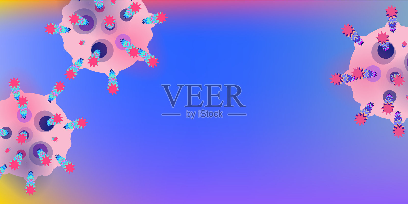 2019冠状病毒流行病毒感染插画图片素材