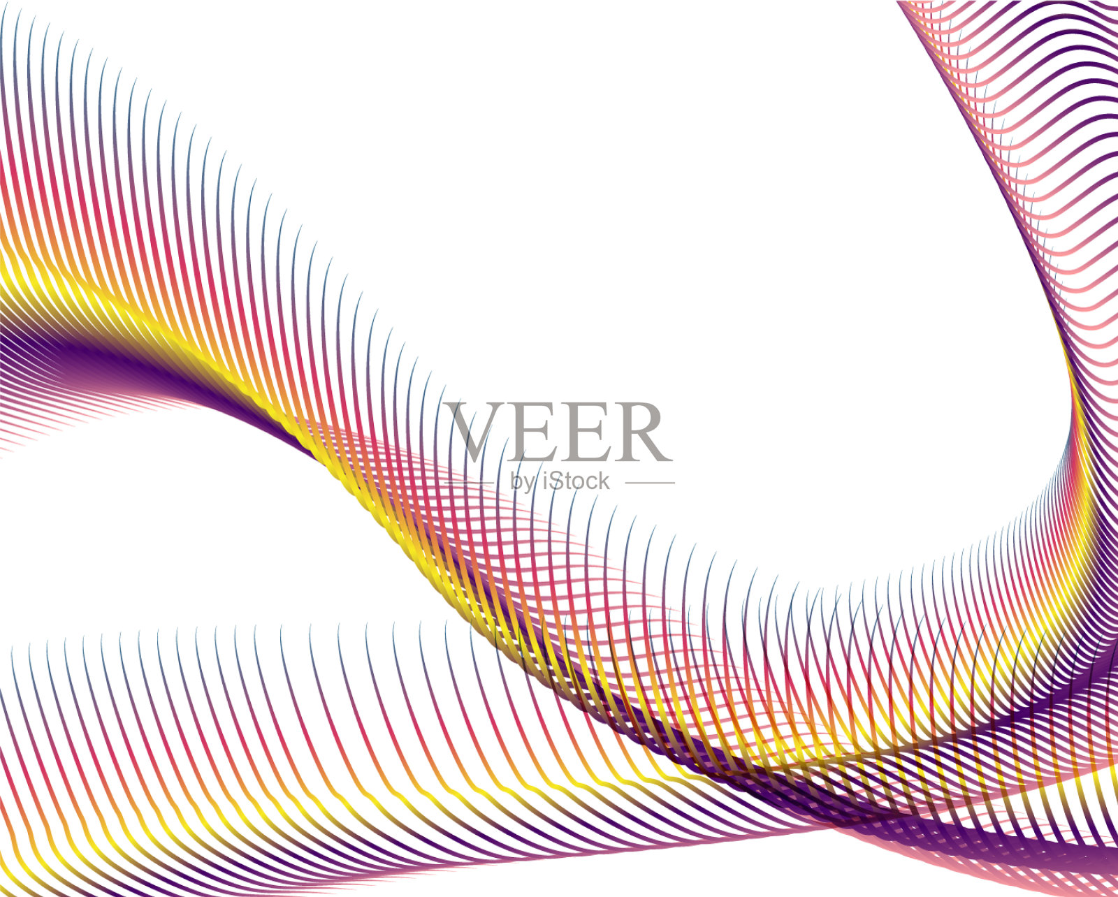 抽象背景混合波线设计插画图片素材