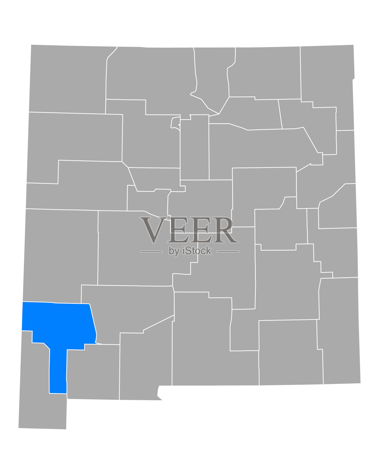 新墨西哥地图拨款插画图片素材