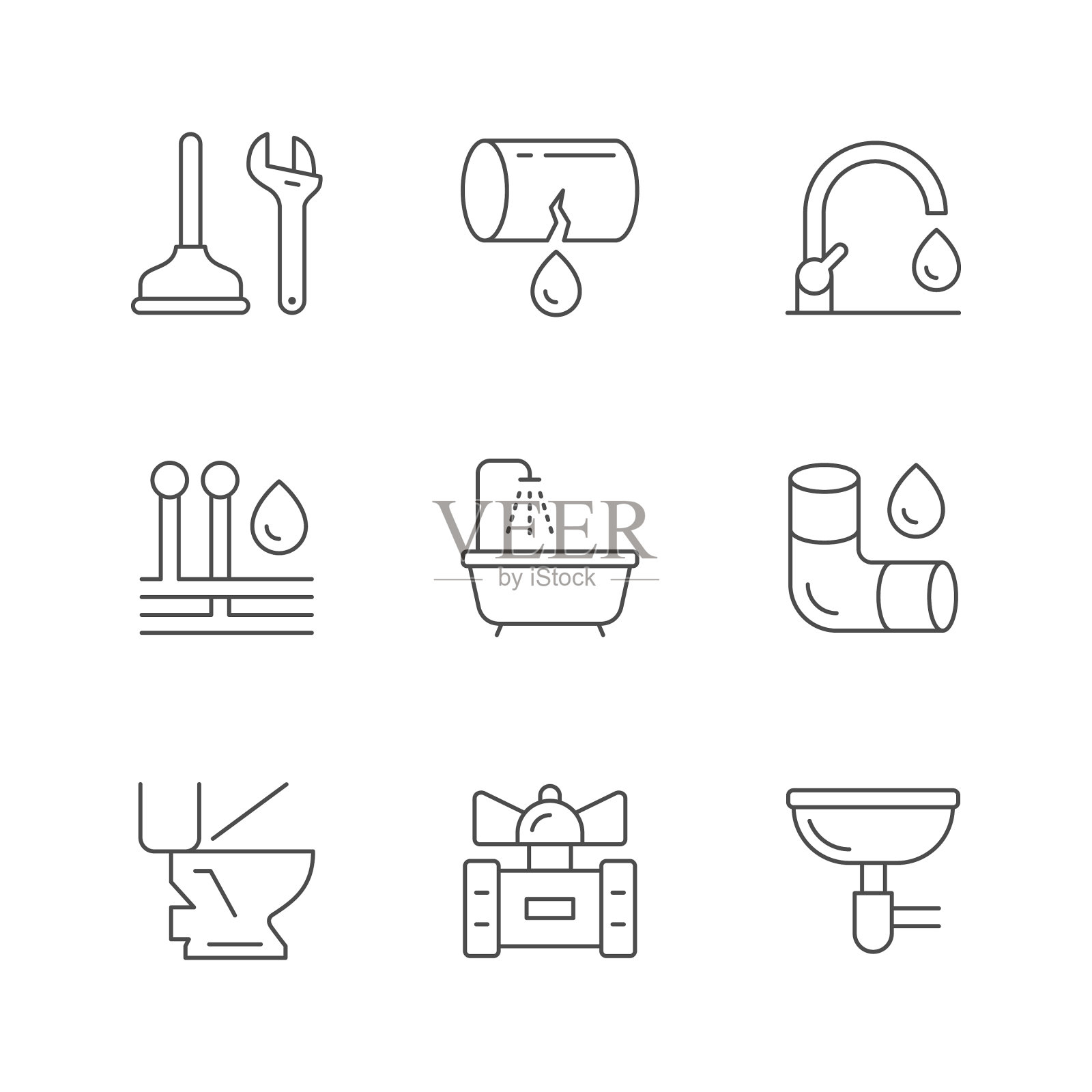 设置线条图标图标素材