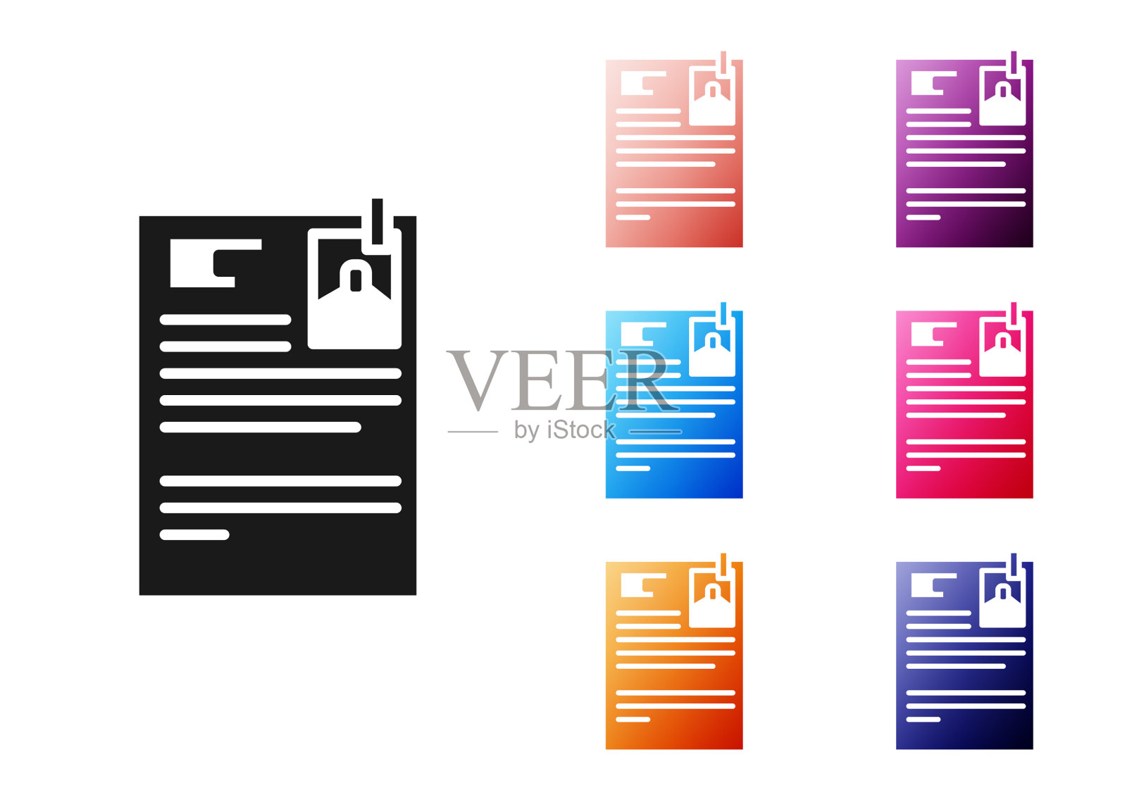 黑色诉讼纸图标孤立在白色插画图片素材