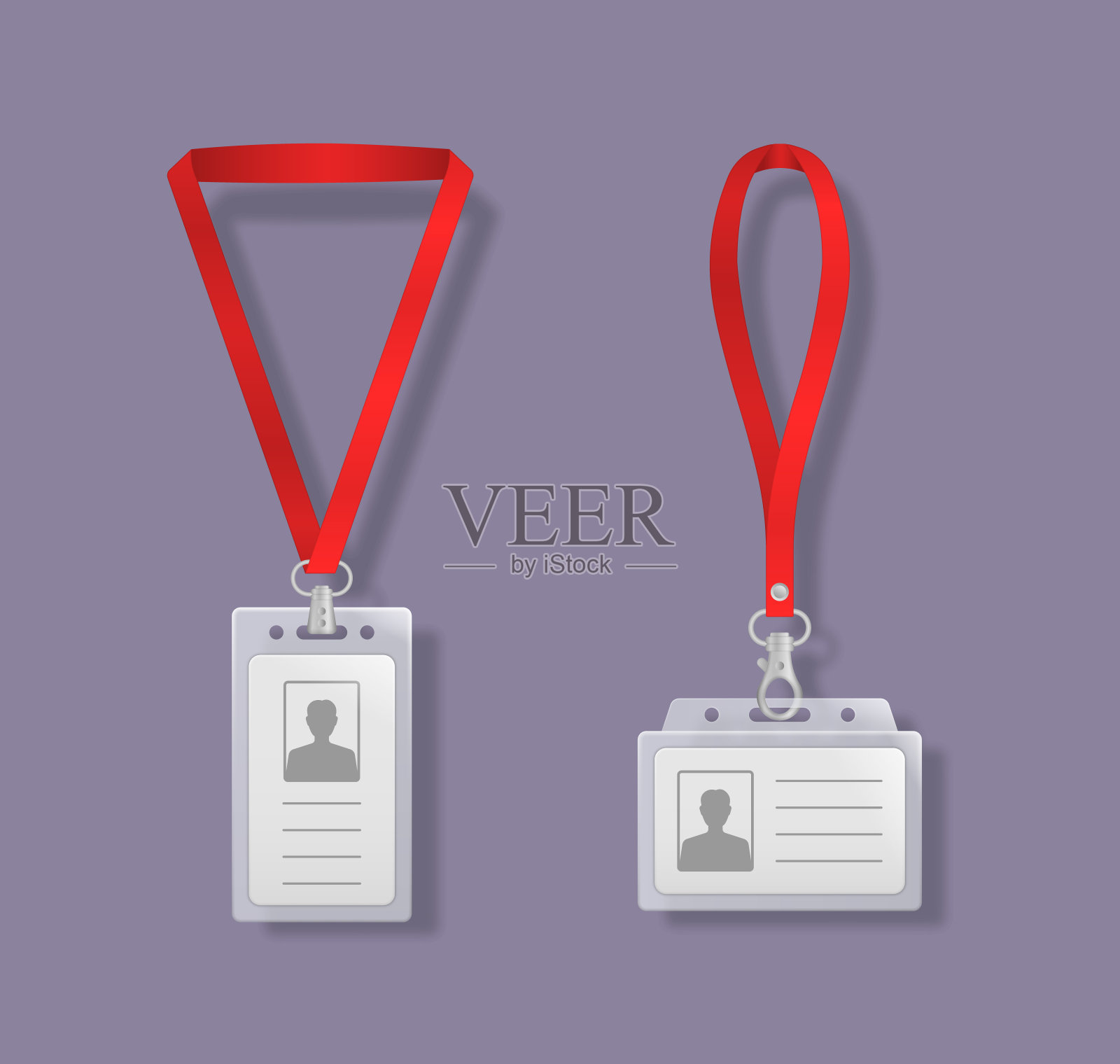 职业身份证。插画图片素材