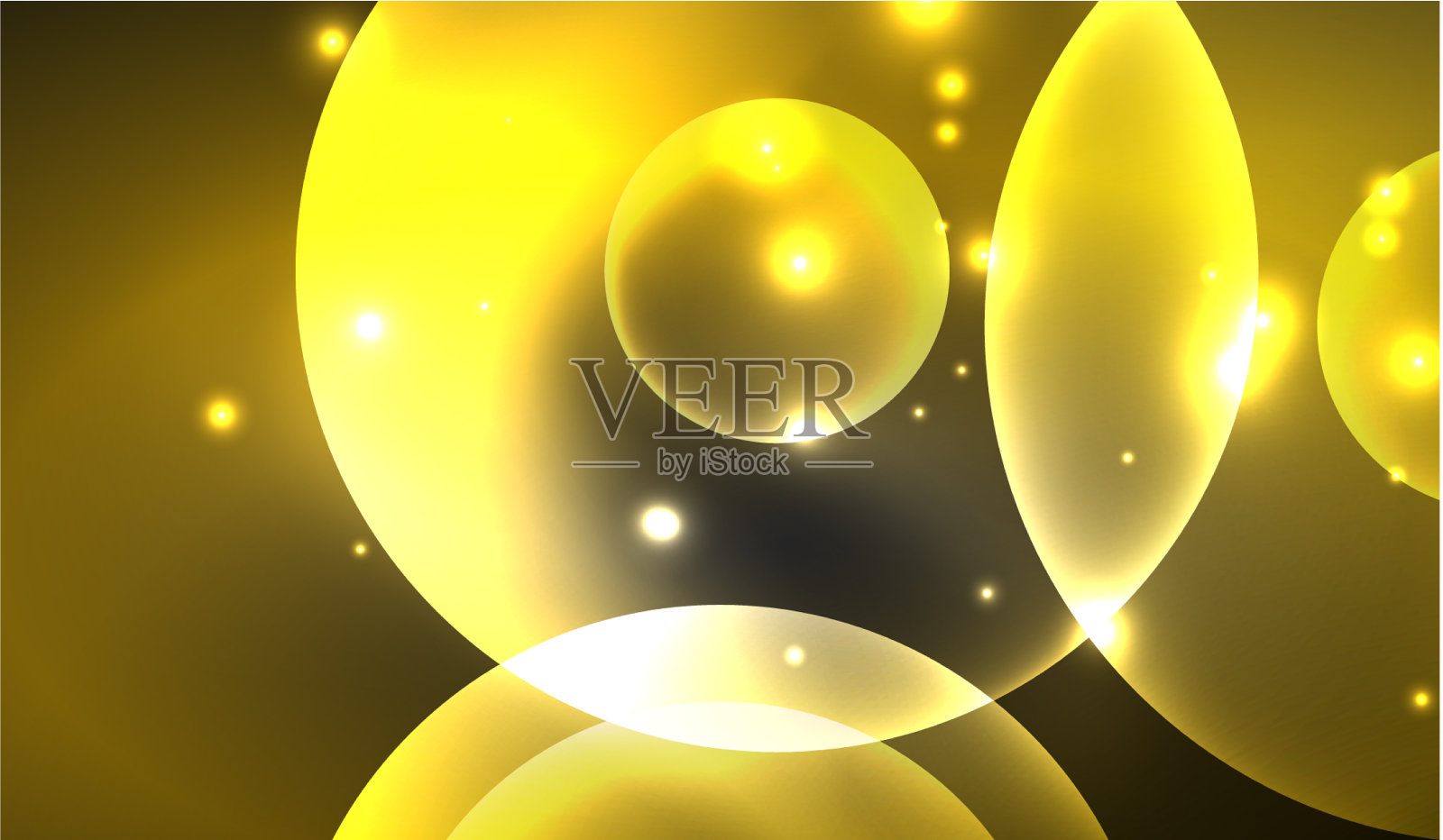 发光的霓虹灯闪亮透明抽象几何插画图片素材