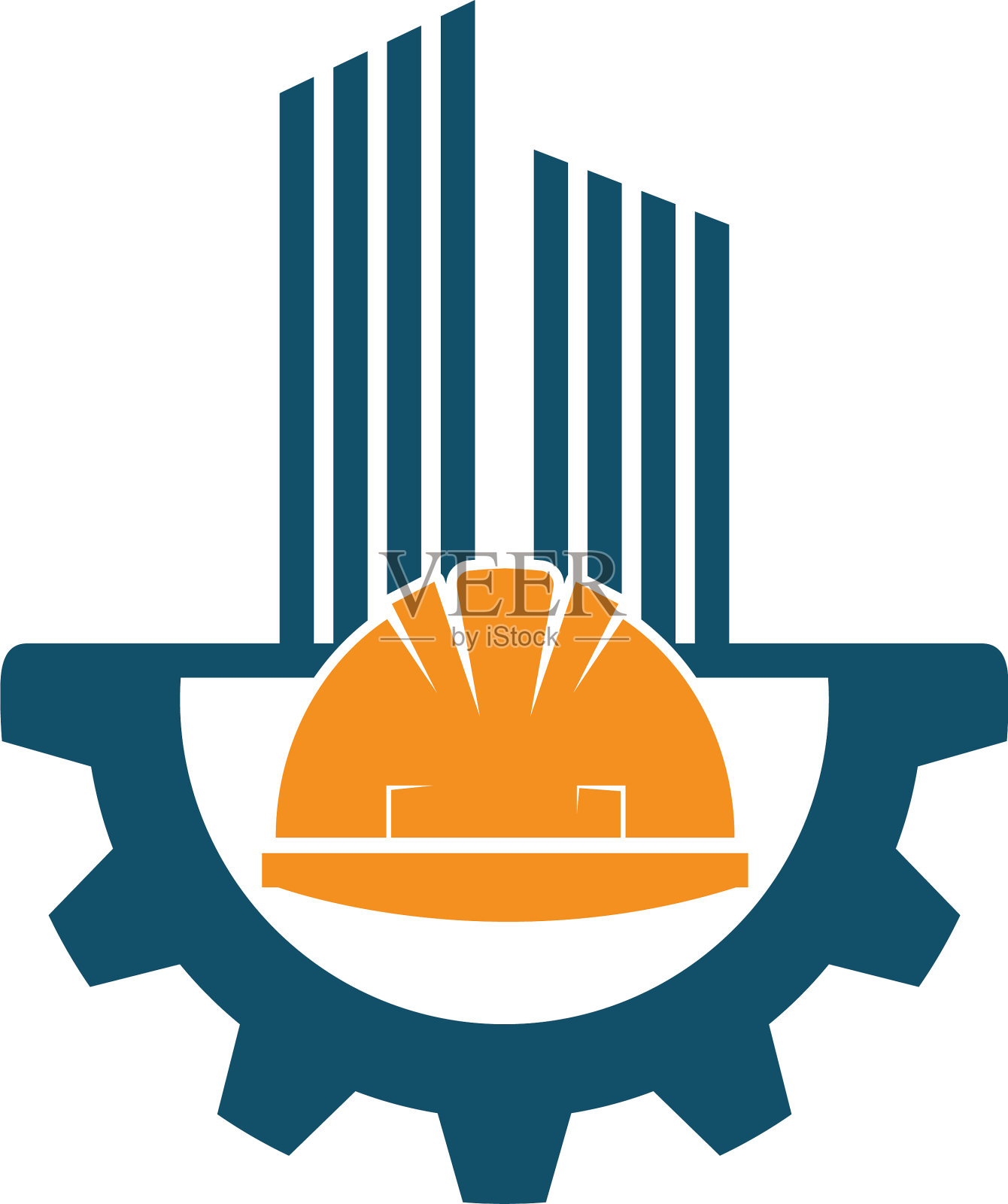 建筑的头盔设计图标素材