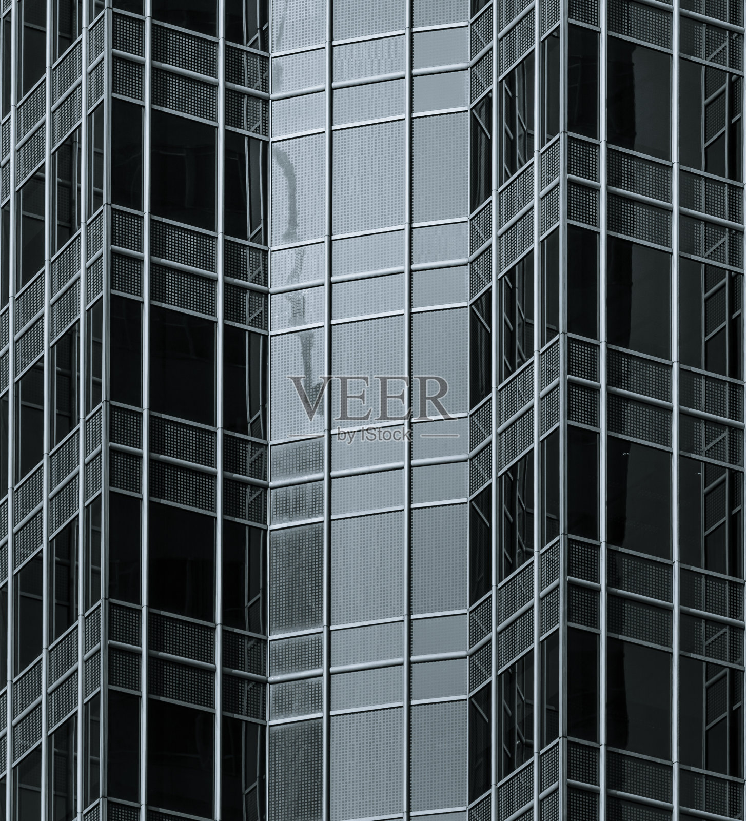 现代香港建筑，形象黑白风格照片摄影图片