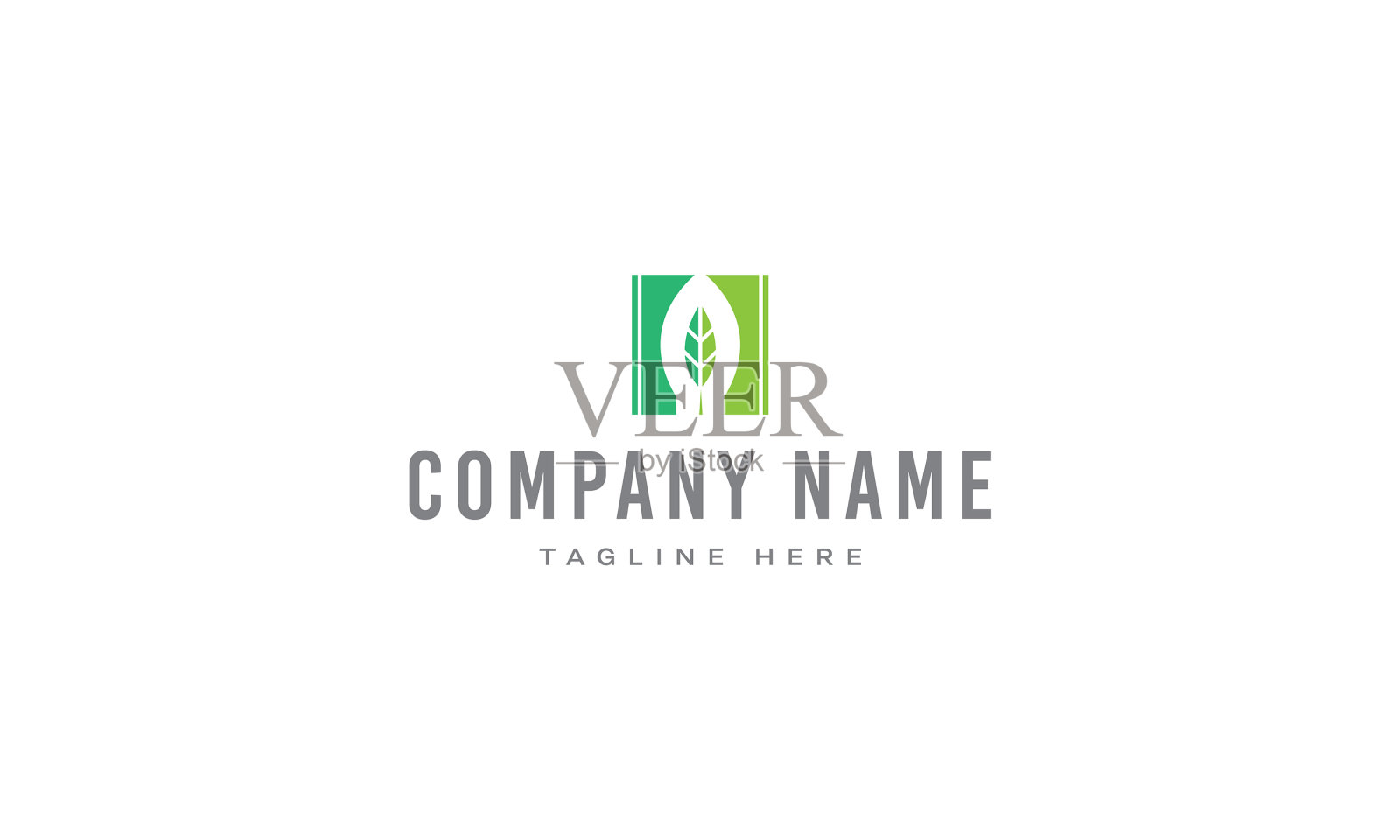 在叶子上有抽象图案的标志插画图片素材