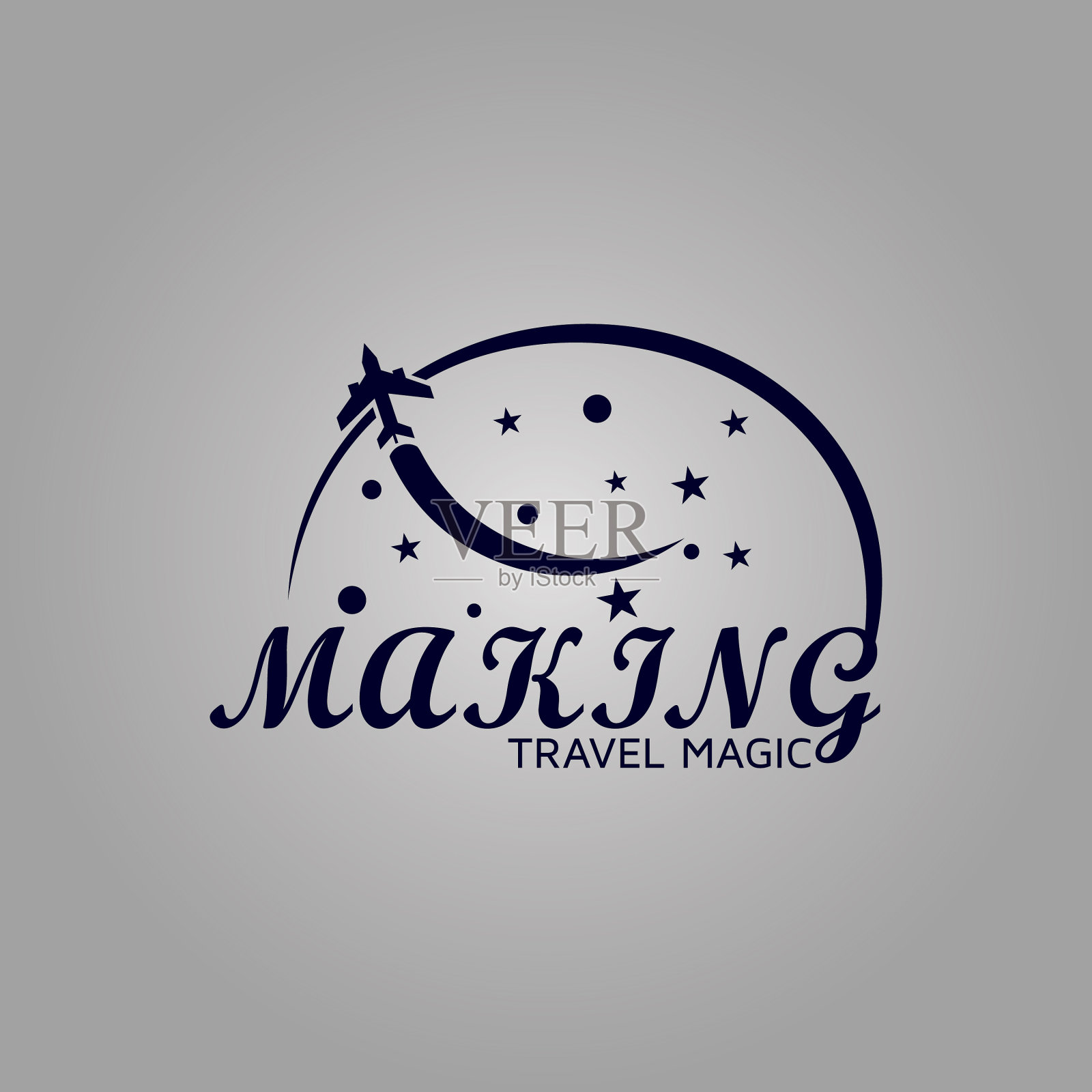 温室极简主义树木的剪影和小插画图片素材