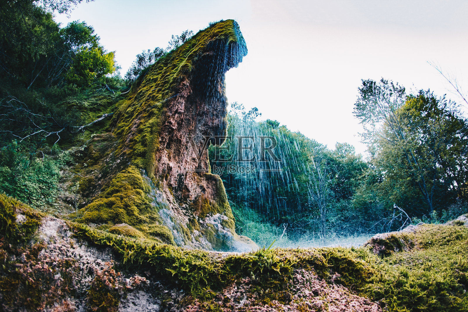 普斯卡洛瀑布是塞尔维亚的瀑布照片摄影图片