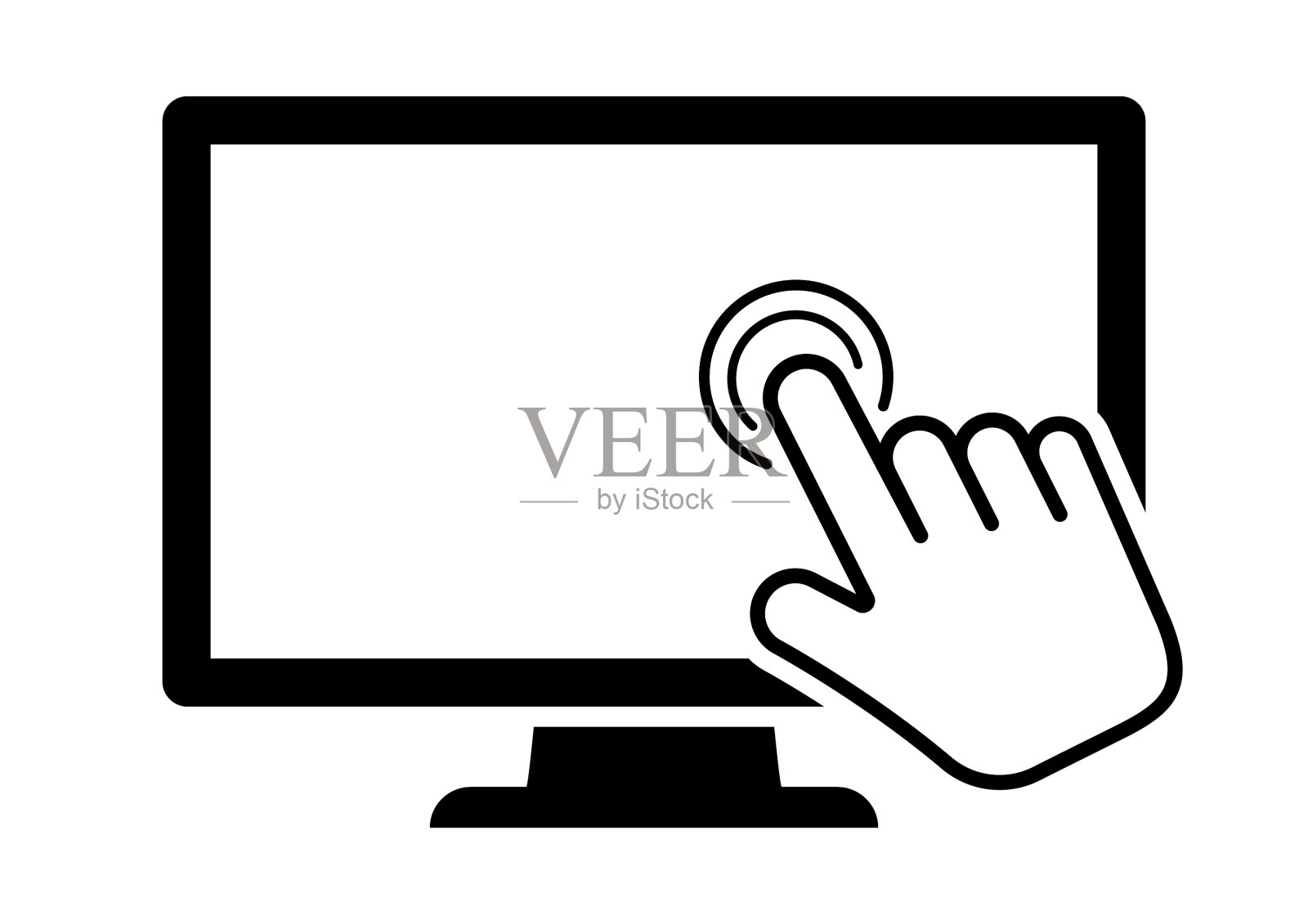 计算机显示监视器图标设计元素图片