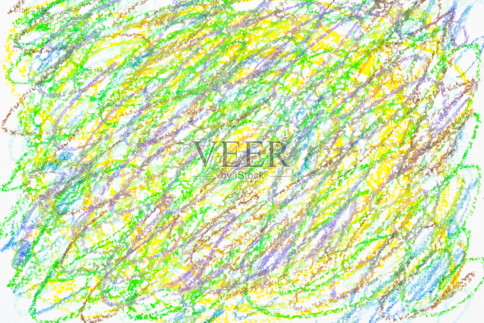 彩色蜡笔抽象背景插画图片素材