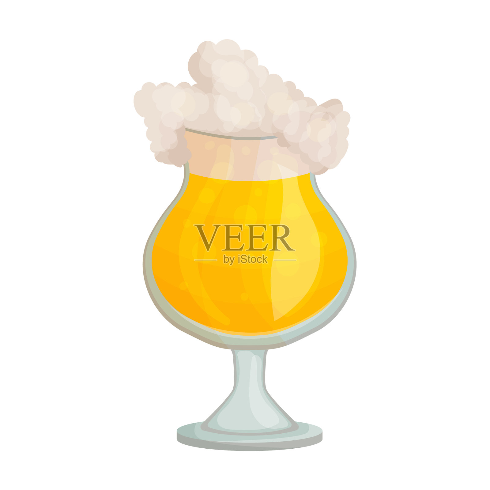 啤酒杯图标卡通图标插画图片素材