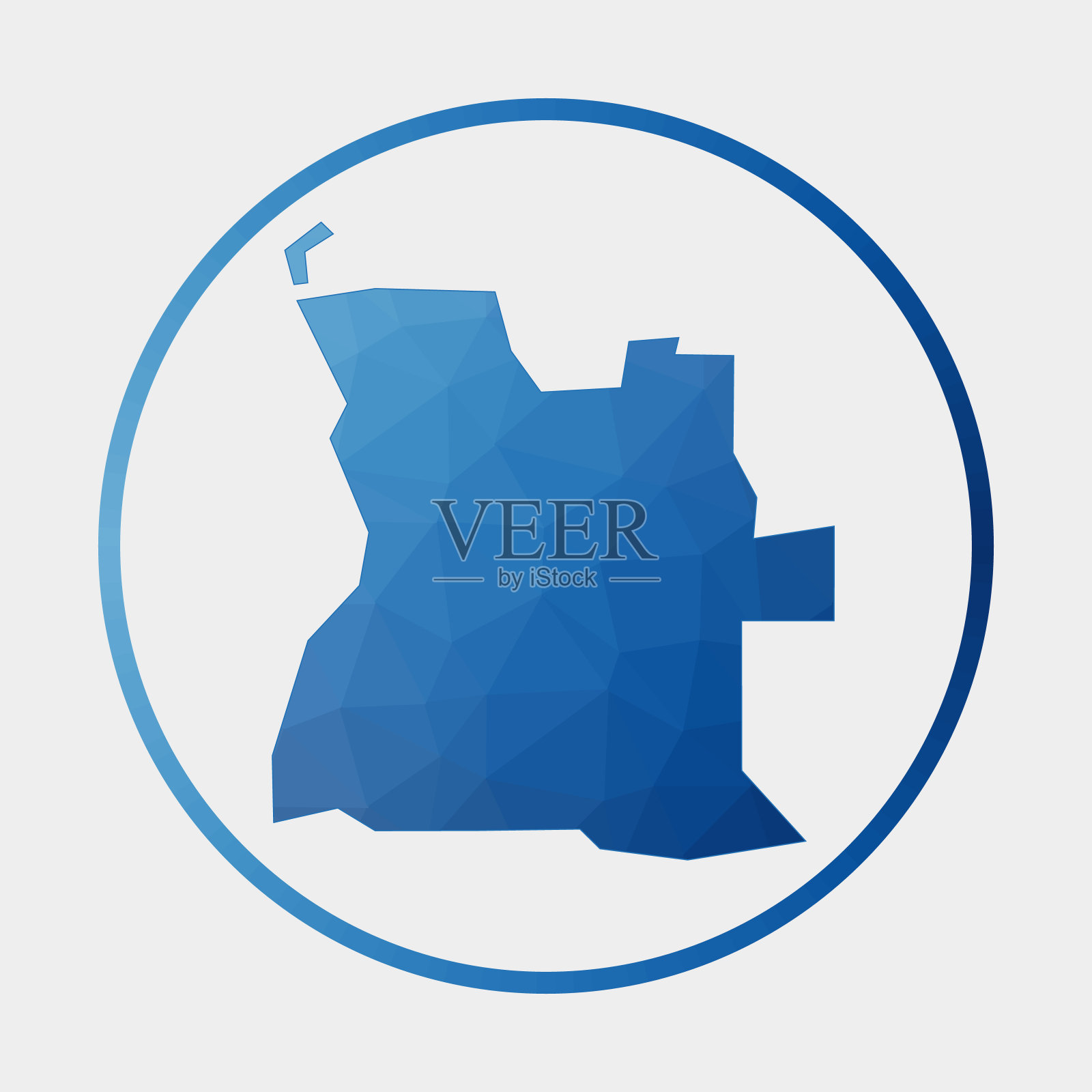 安哥拉图标。插画图片素材