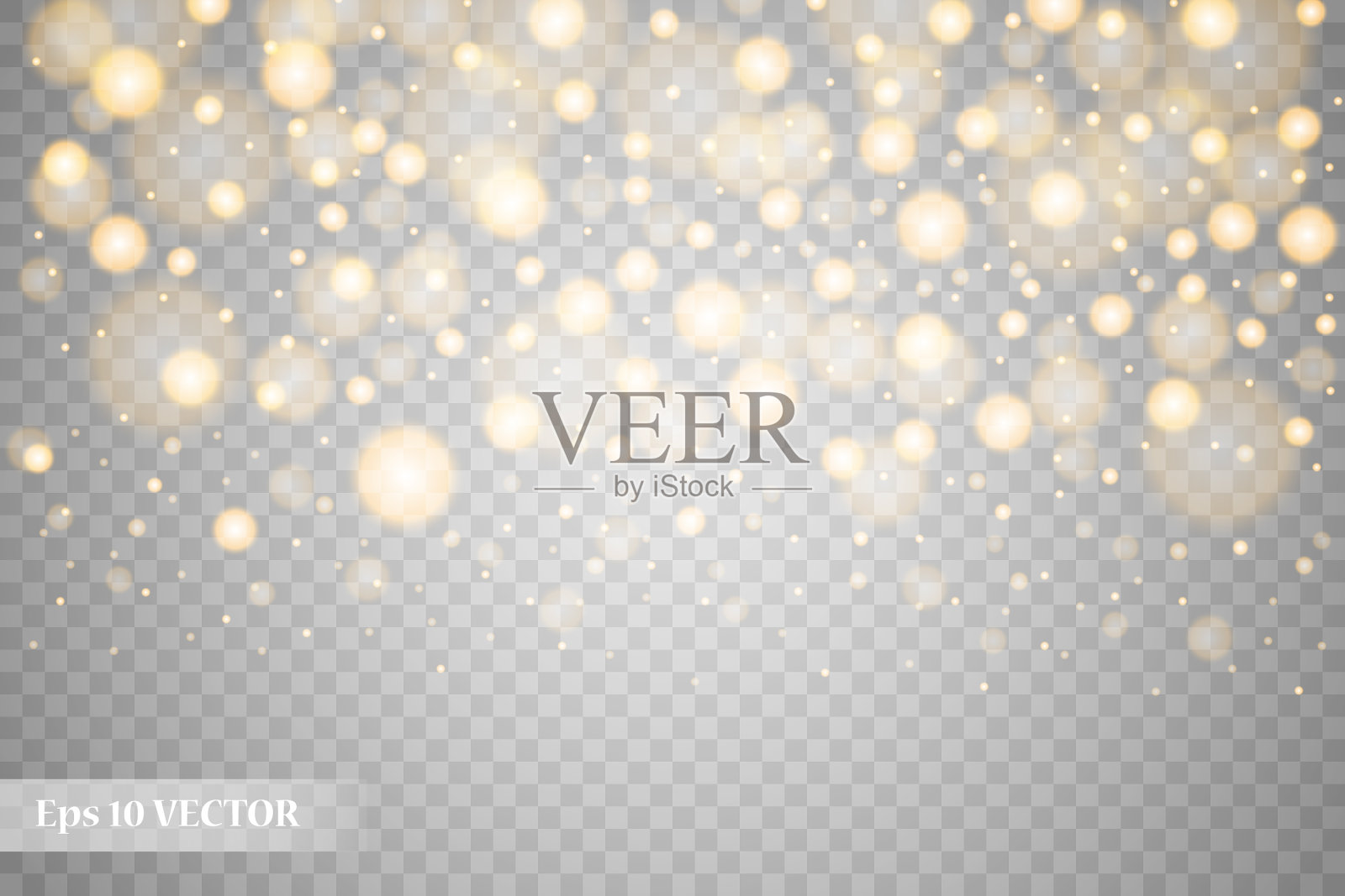 抽象透镜耀斑收集发光的恒星设计元素图片