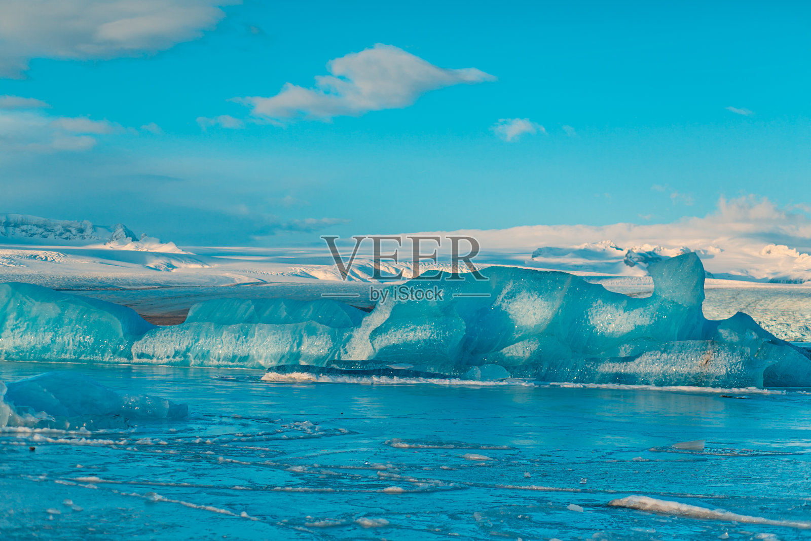 令人难以置信的自然景观冰岛冬季最大的冰川照片摄影图片