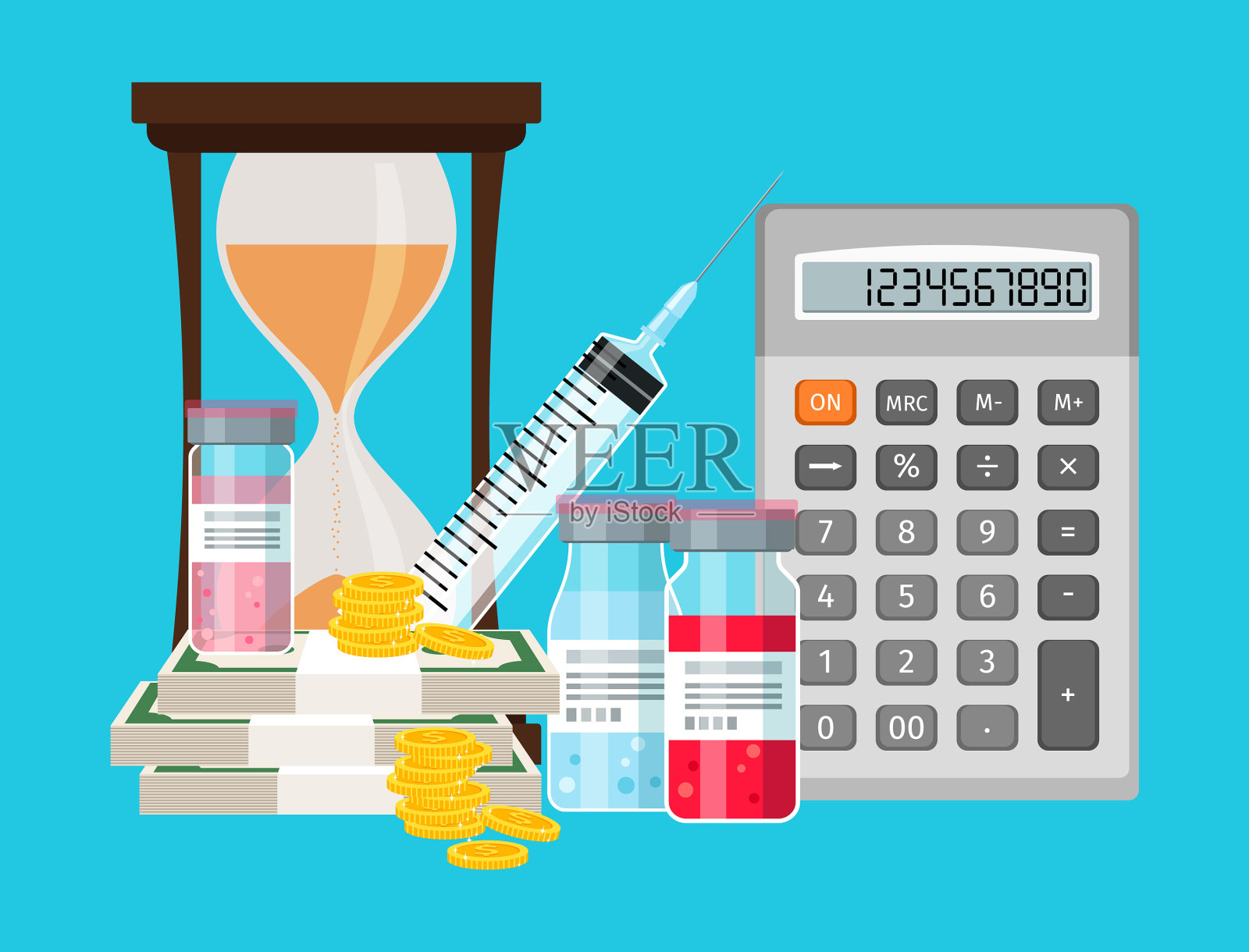 药理学医学研究插画图片素材