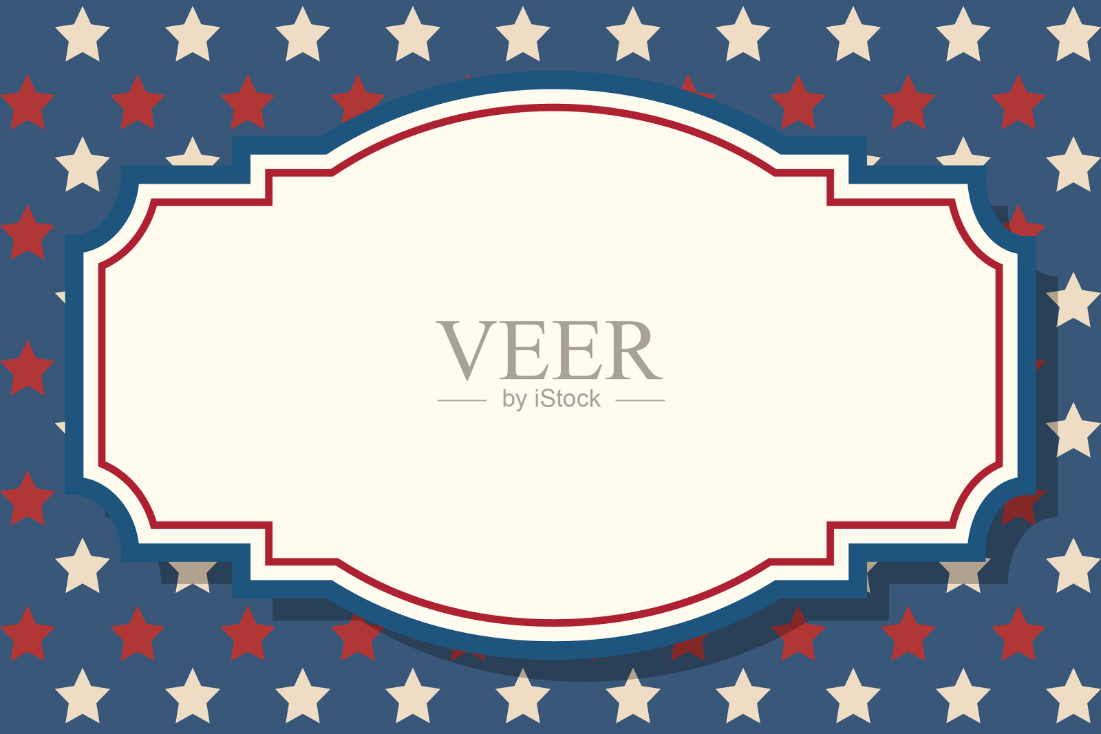 美国背景框架插画图片素材