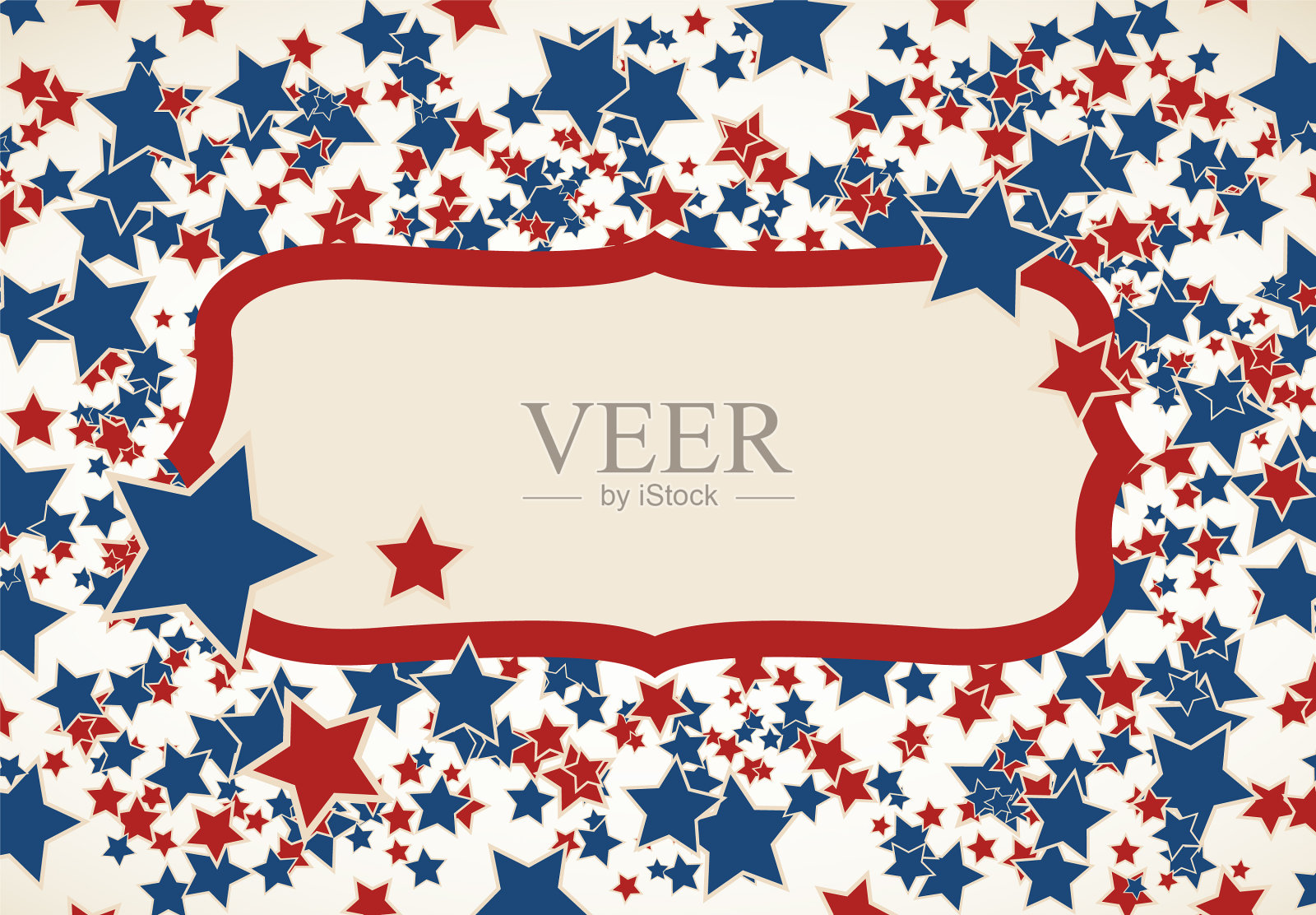 美国背景框架插画图片素材