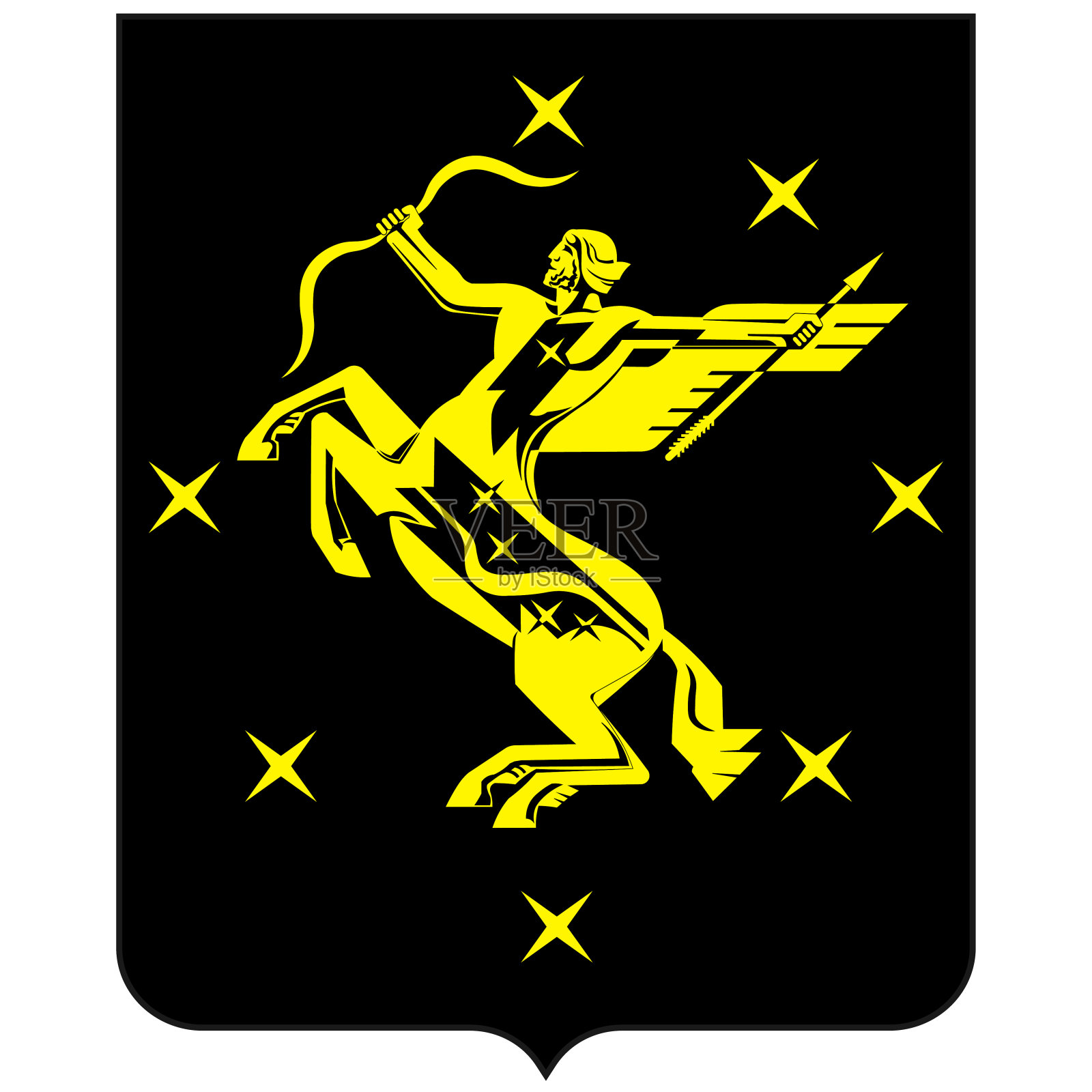 俄罗斯联邦莫斯科州希姆基的盾形纹章设计元素图片