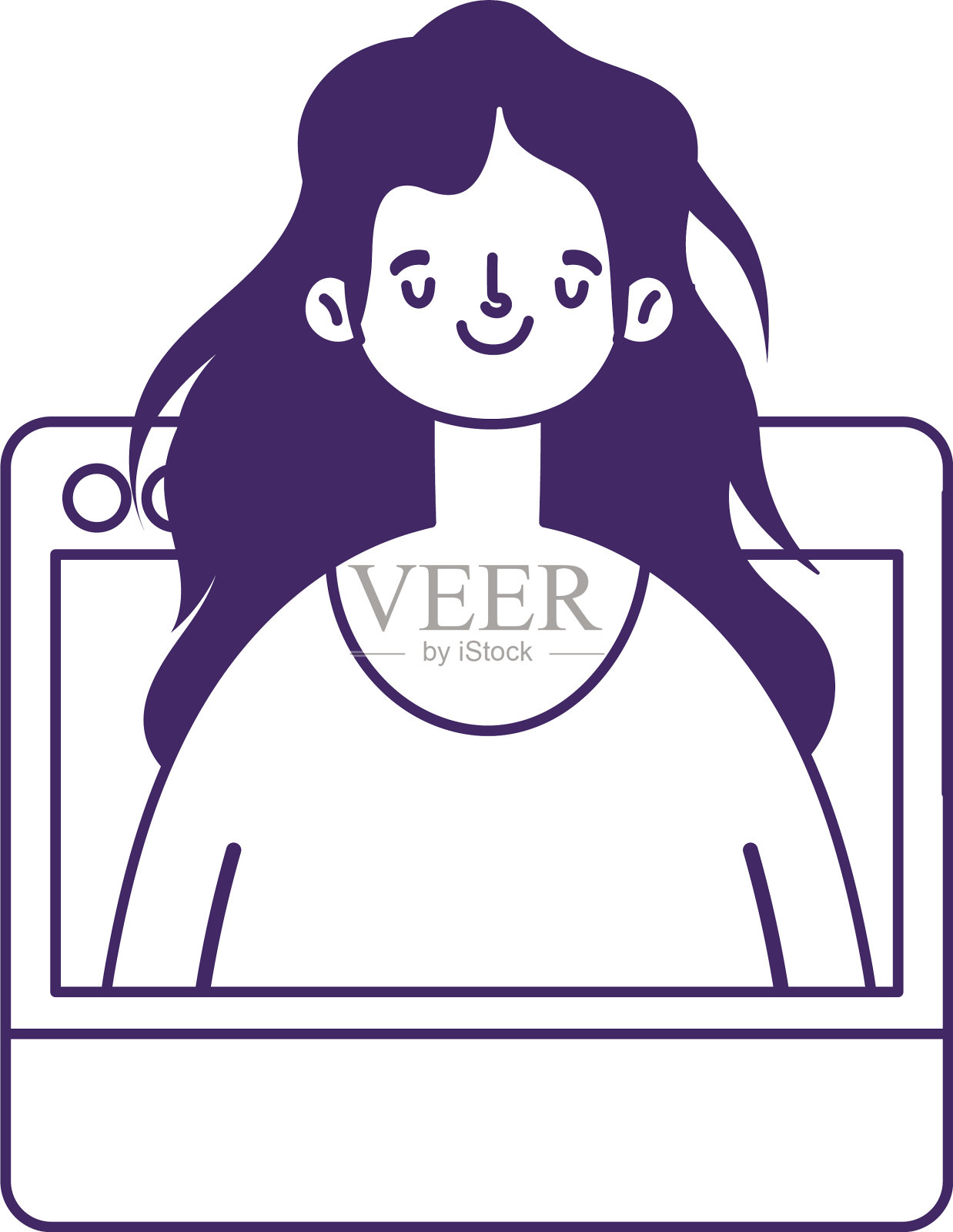 教育在线学生女生个性网站设计元素图片