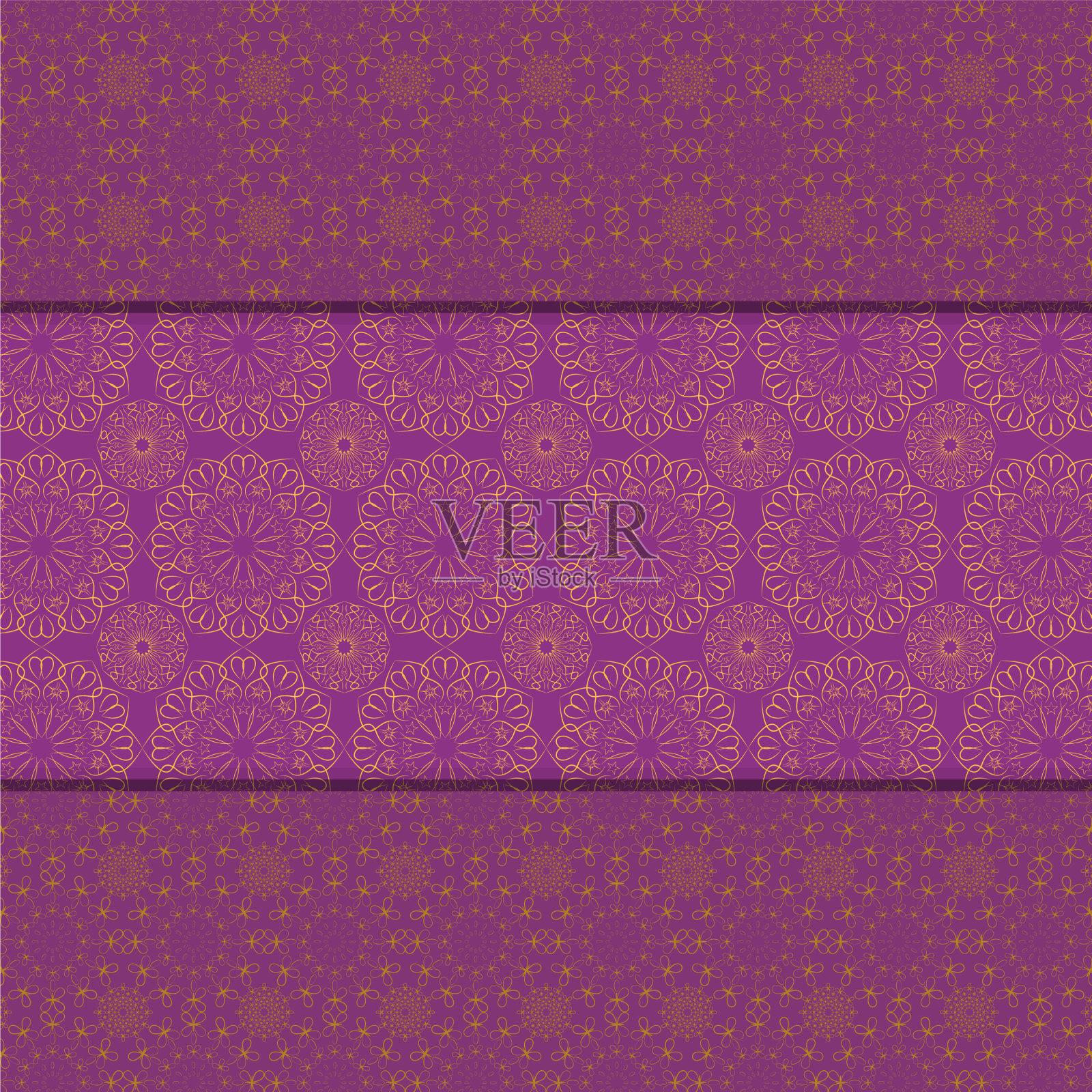 曼荼罗几何图案设计集插画图片素材