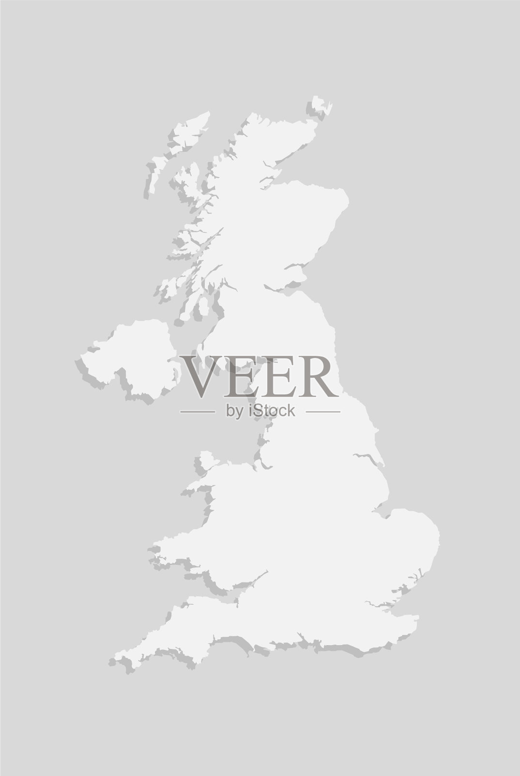 创意地图国家英国英国英国插画图片素材