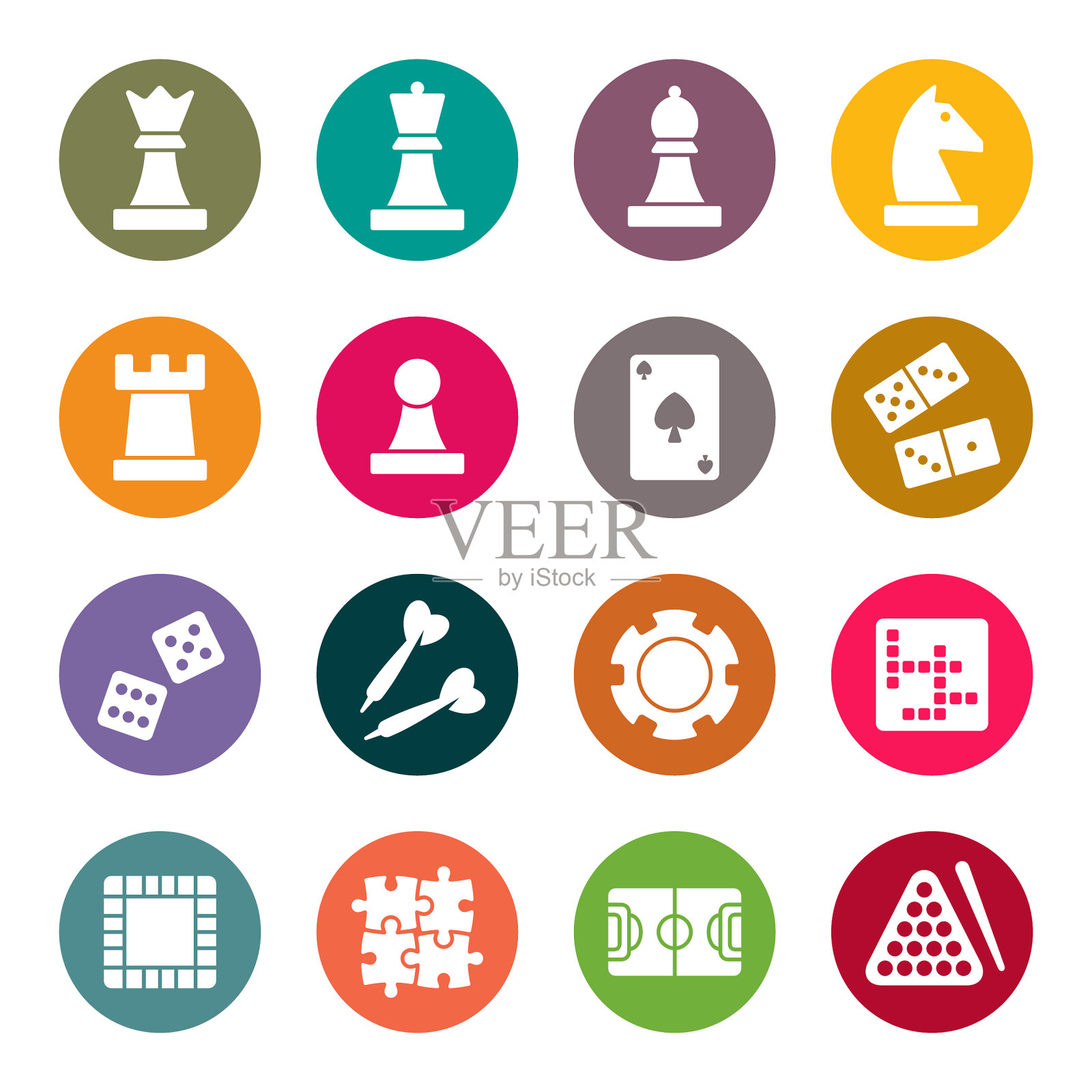 游戏彩色矢量图标图标素材