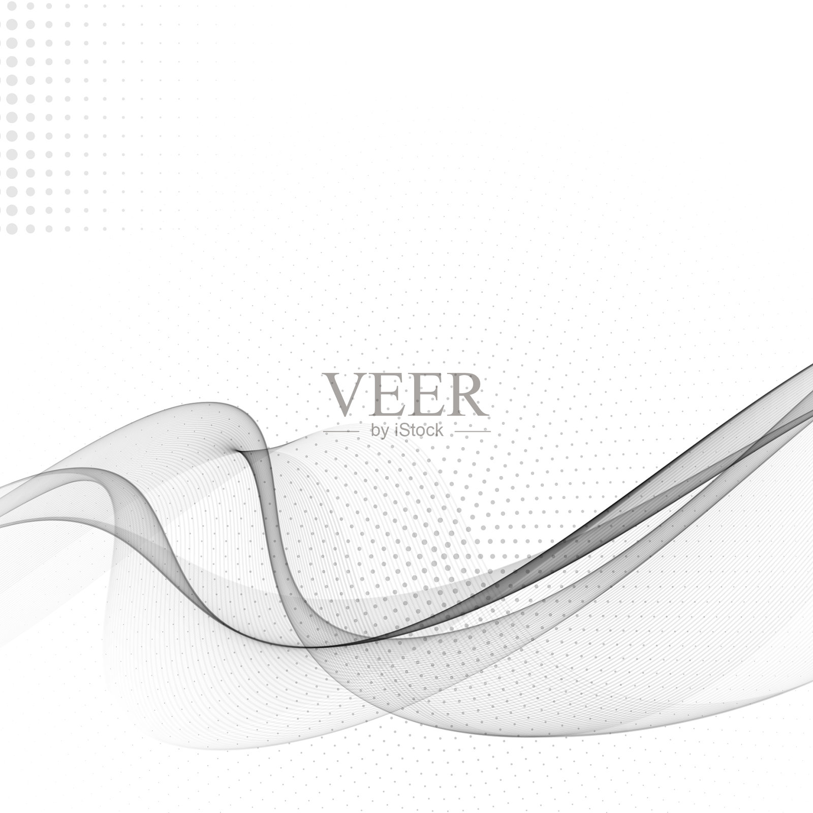 抽象波浪现代半色调背景插画图片素材