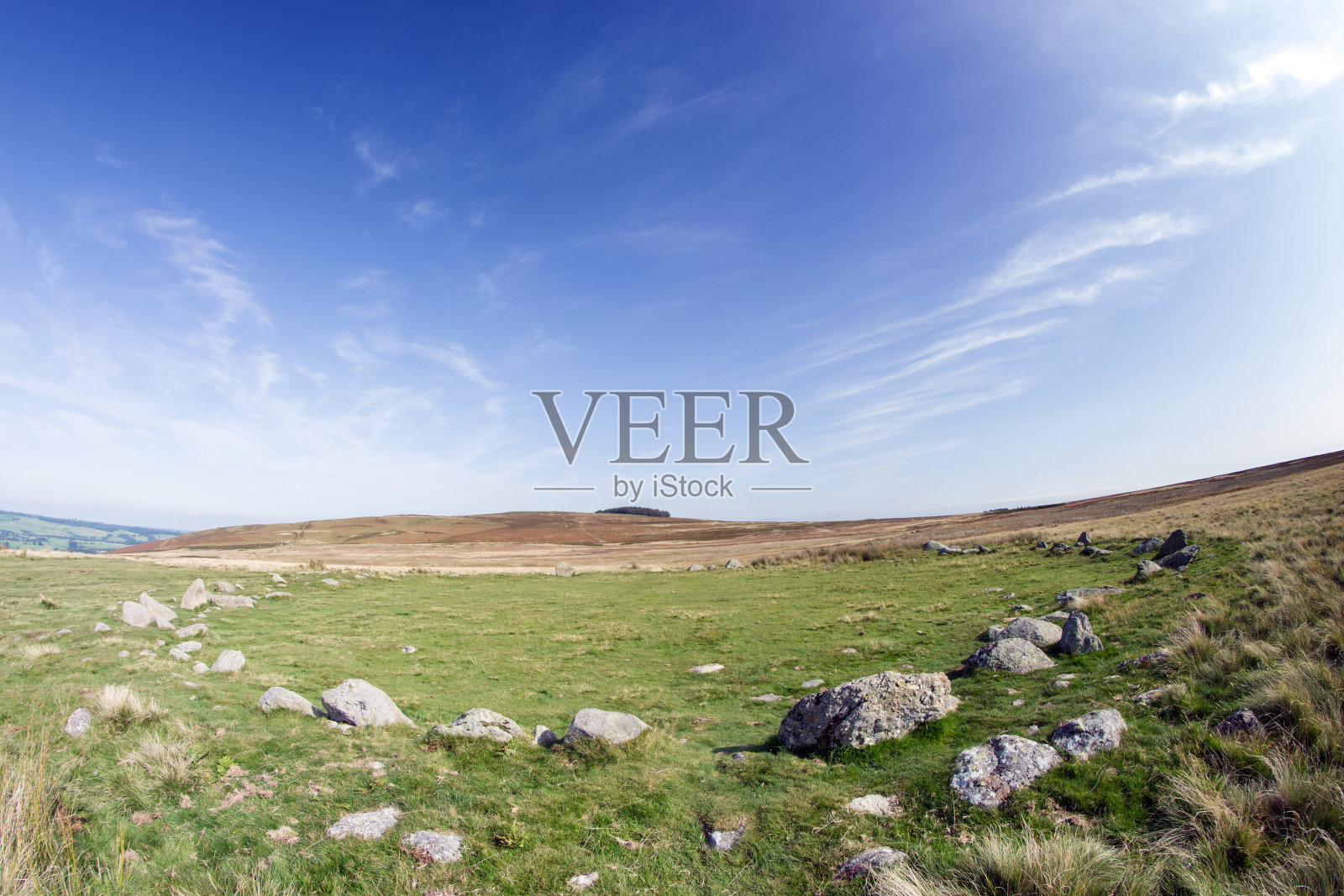 英国坎布里亚郡巴顿菲尔的驾驶舱石圈照片摄影图片