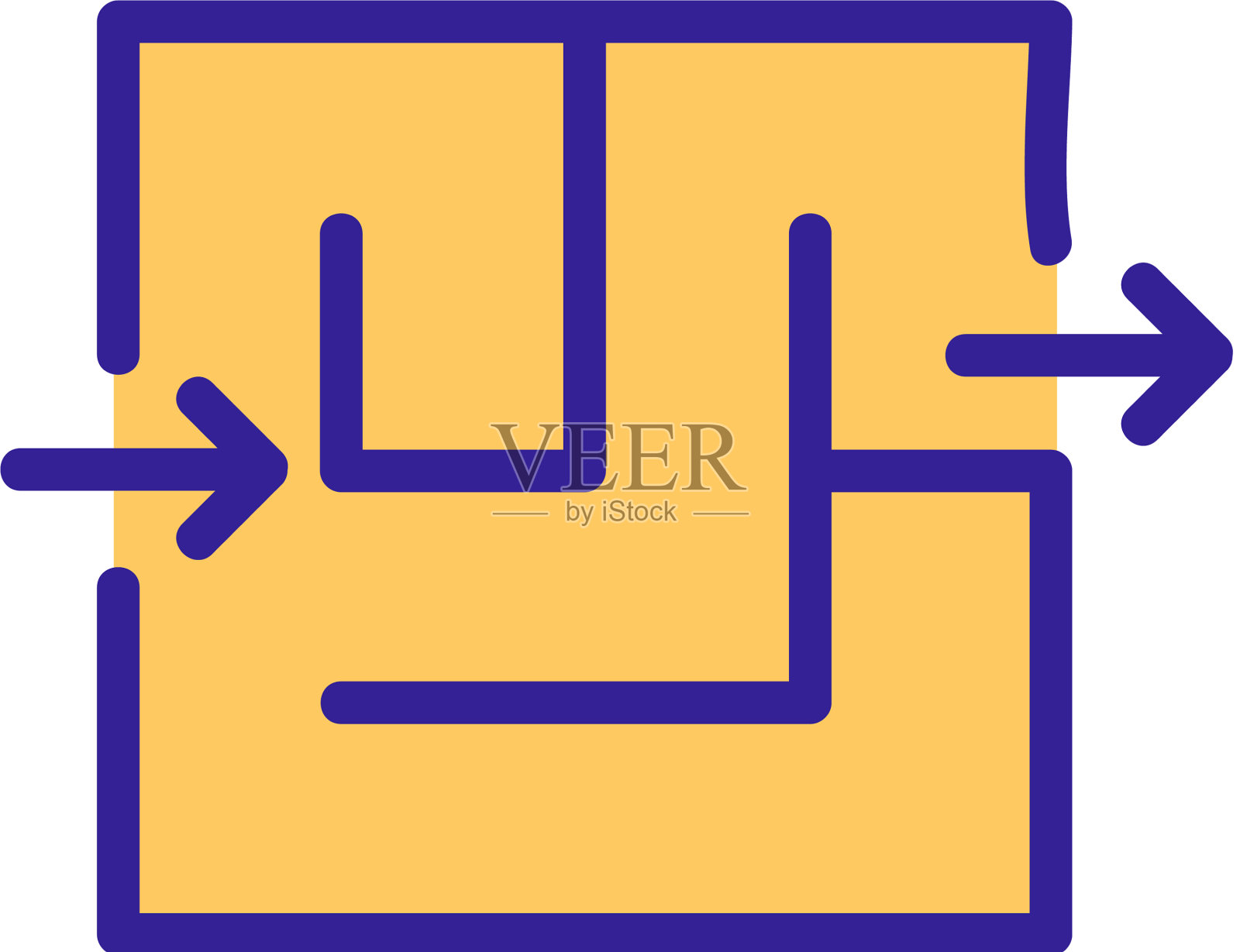 找到解决难题的图标大纲设计元素图片