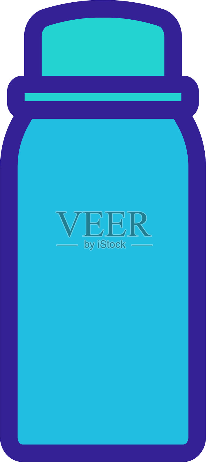 旅行液瓶图标轮廓设计元素图片