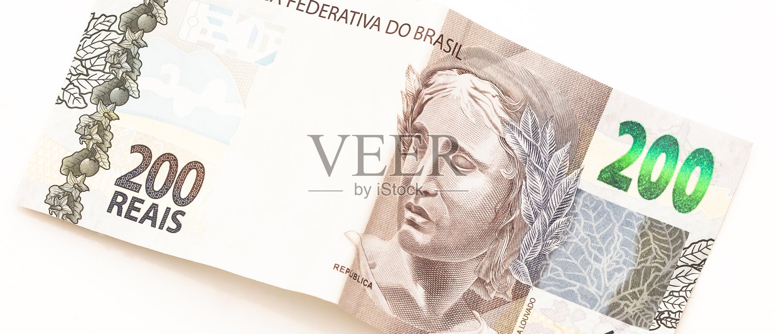 巴西货币。钱，钱，巴西，200雷亚尔。照片摄影图片