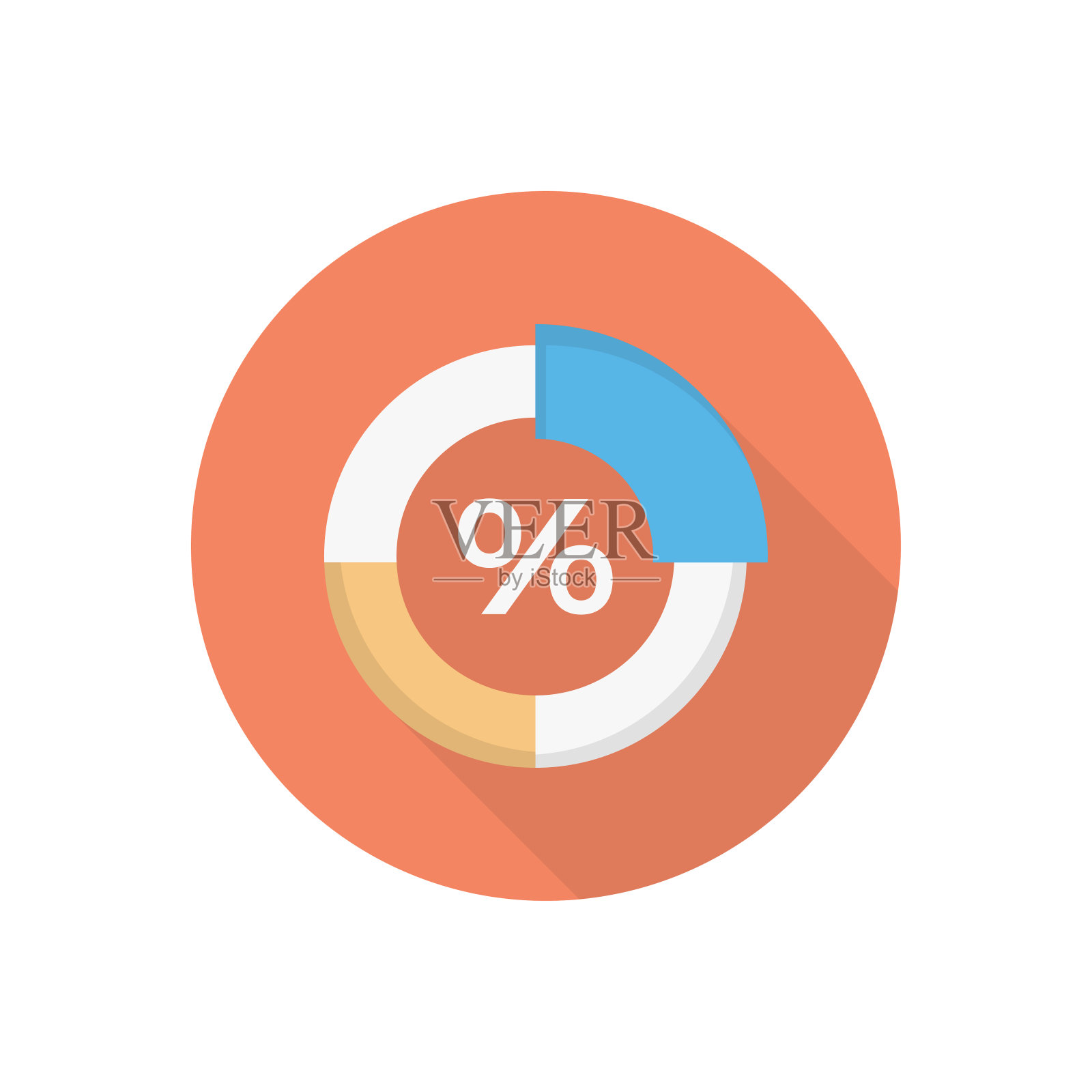 百分比插画图片素材