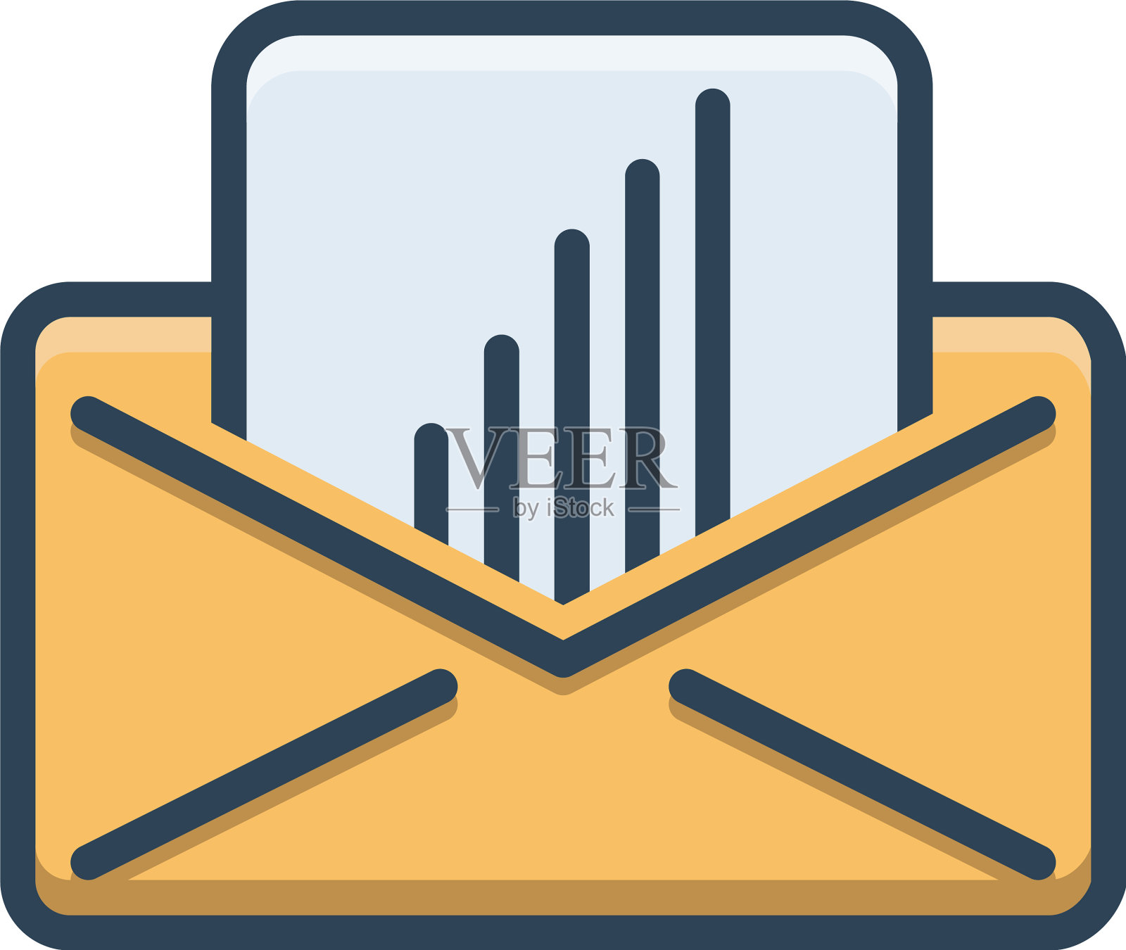 打开电子邮件图标素材