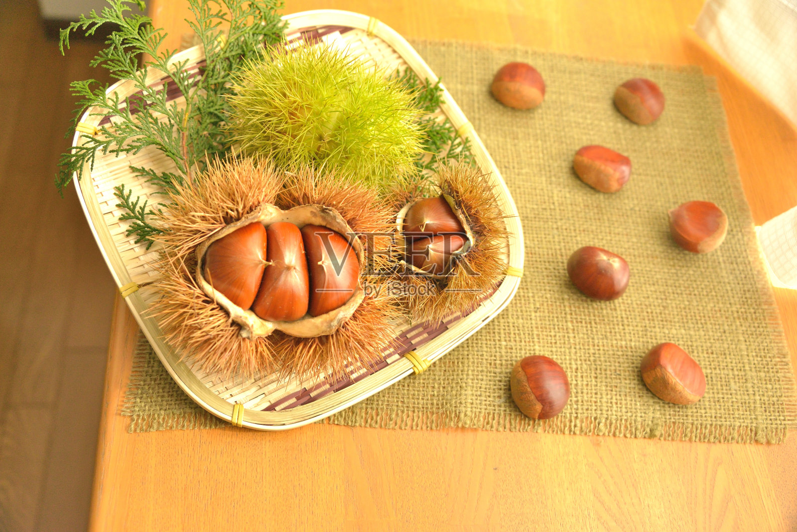 日本栗子。照片摄影图片