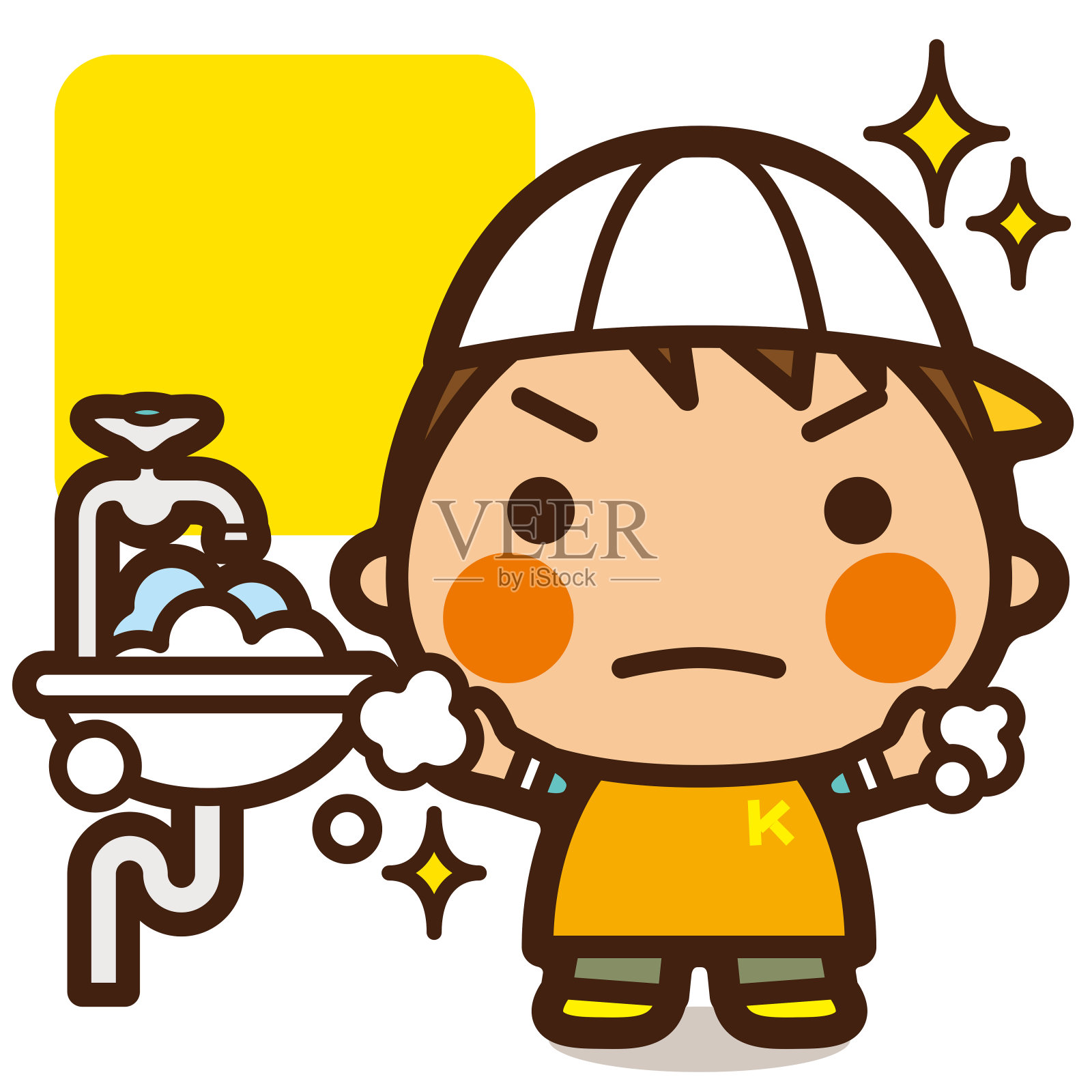 学生/病毒控制，洗手设计元素图片