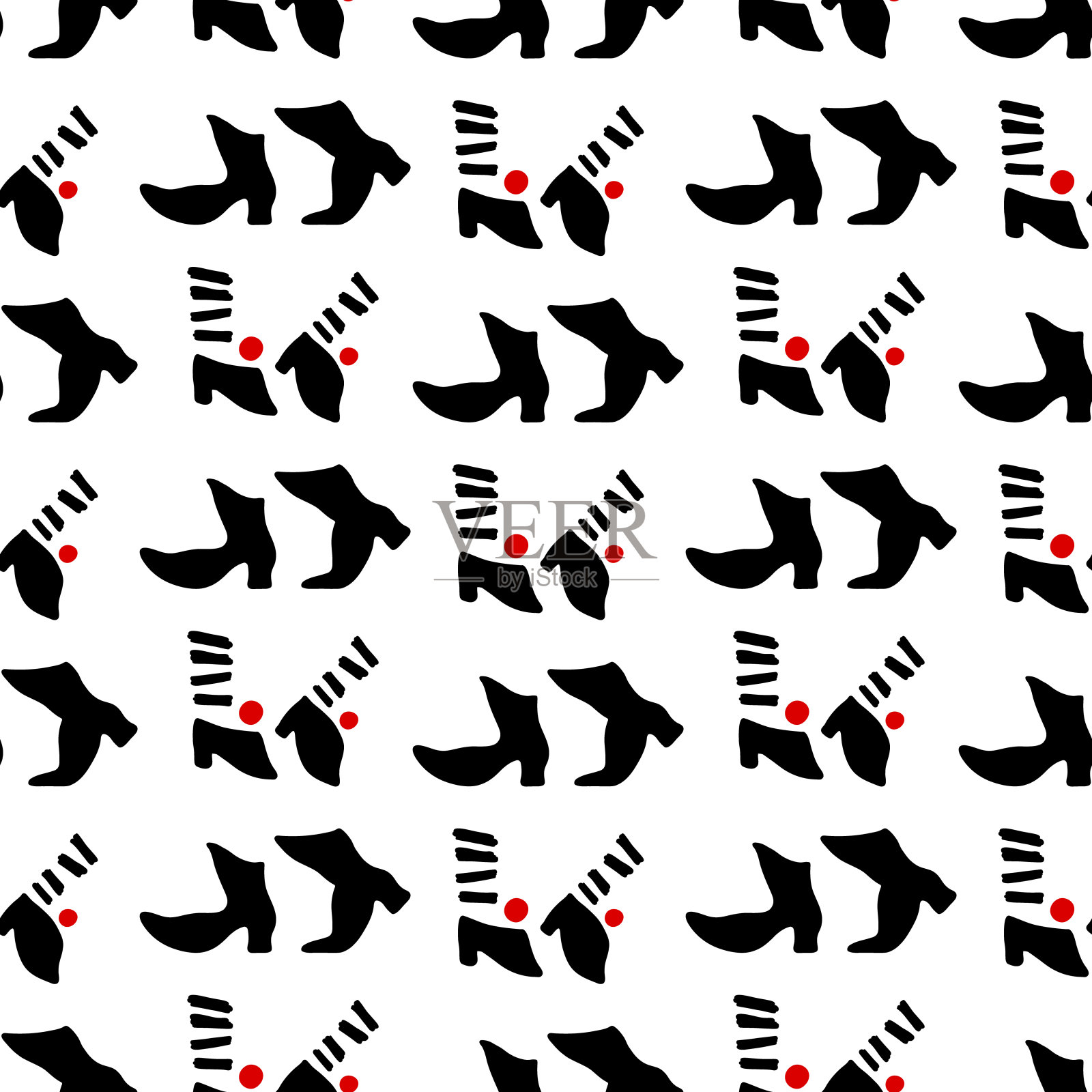 无缝的舞步模式。矢量插图。设计元素图片