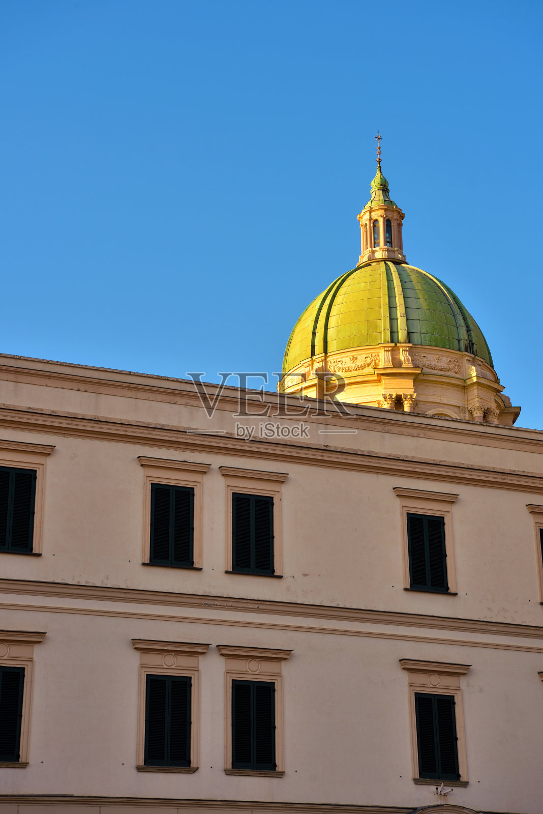 意大利庞贝圆顶的外部照片摄影图片