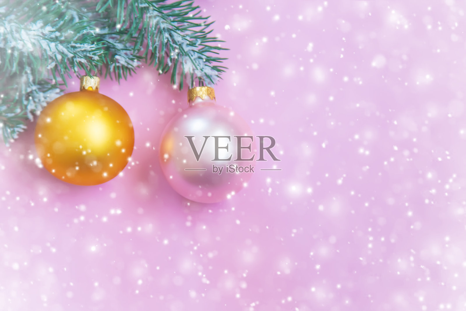 圣诞快乐，新年快乐，节日贺卡背景。有选择性的重点。照片摄影图片